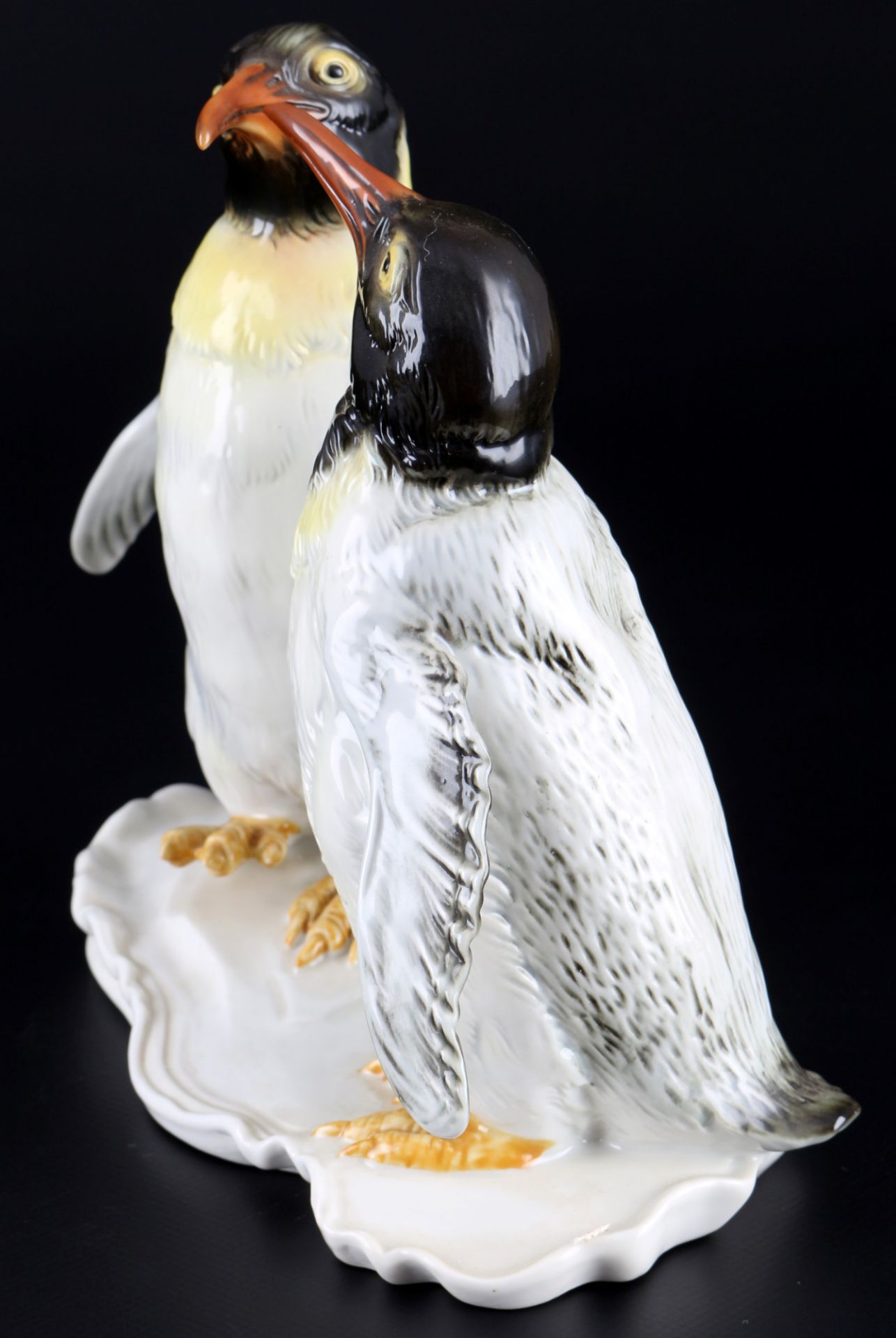 Karl Ens großes Pinguinpaar, Volkstedt, pair of penguins, - Bild 3 aus 5