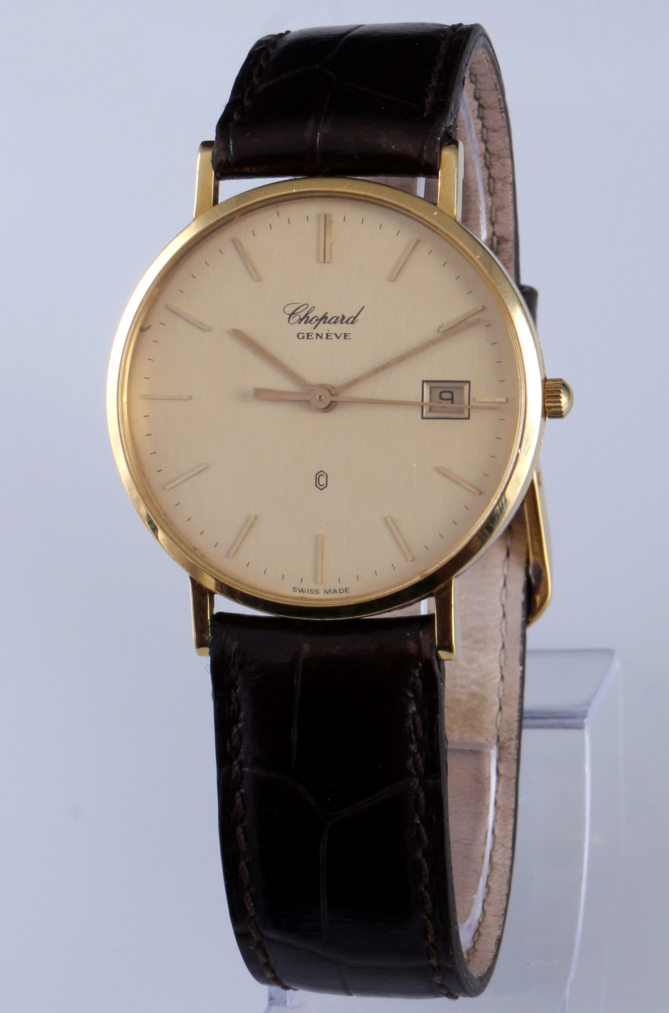 Chopard 750 gold men's wrist watch ref.1094, 18K Gold Herren Armbanduhr,