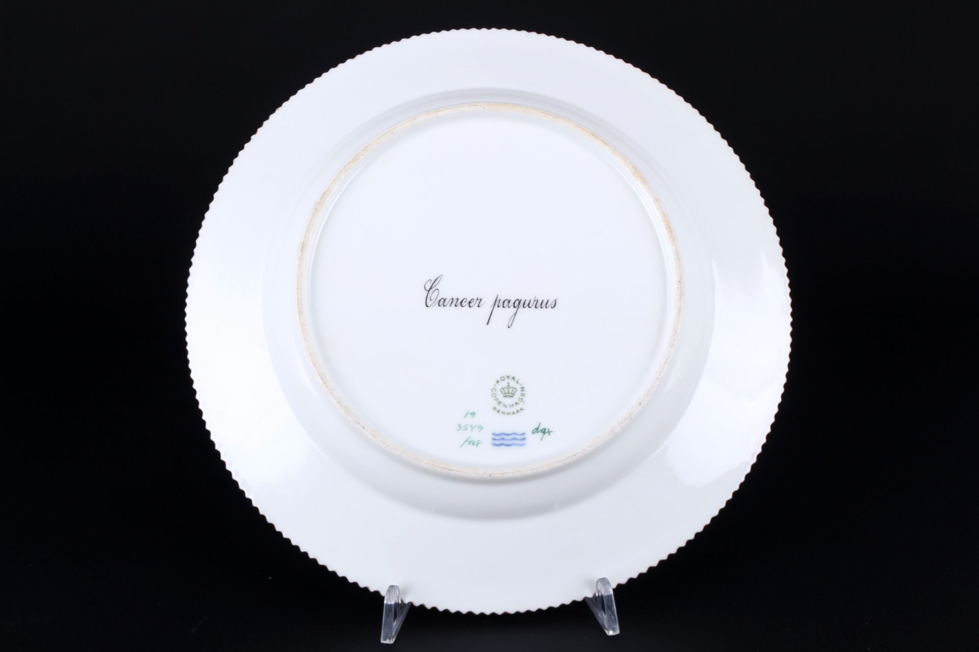 Royal Copenhagen Flora Danica Fish dinner plate 3549 1st choice, Speiseteller, - Image 3 of 3