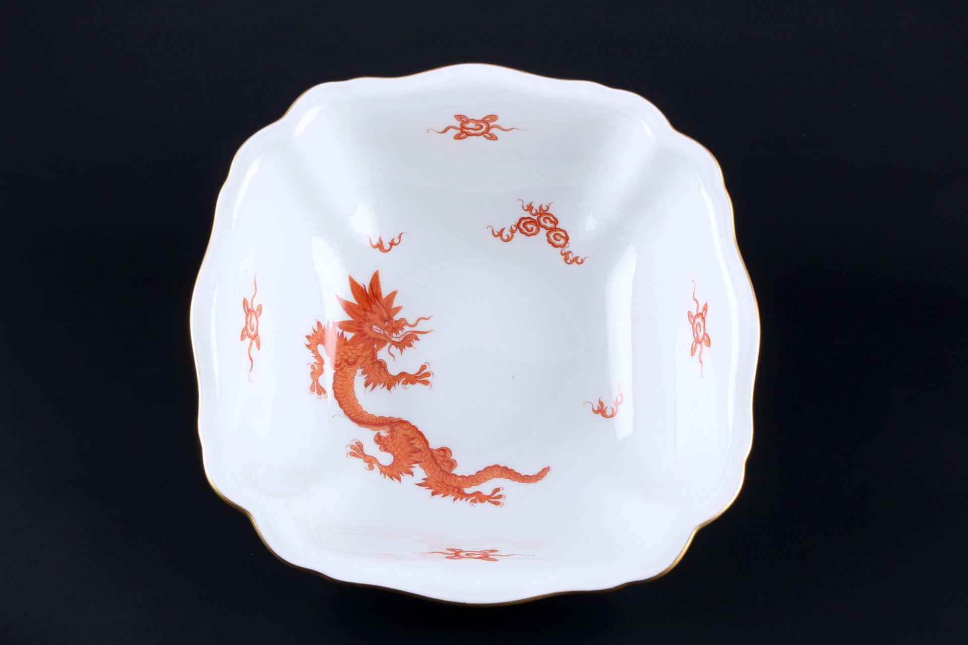 Meissen Roter Ming Drache Speiseservice für 6 Personen, dinner service for 6 pers., - Bild 8 aus 9