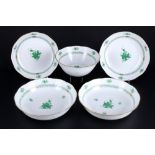 Herend Apponyi Vert 5 große Schalen, large bowls,