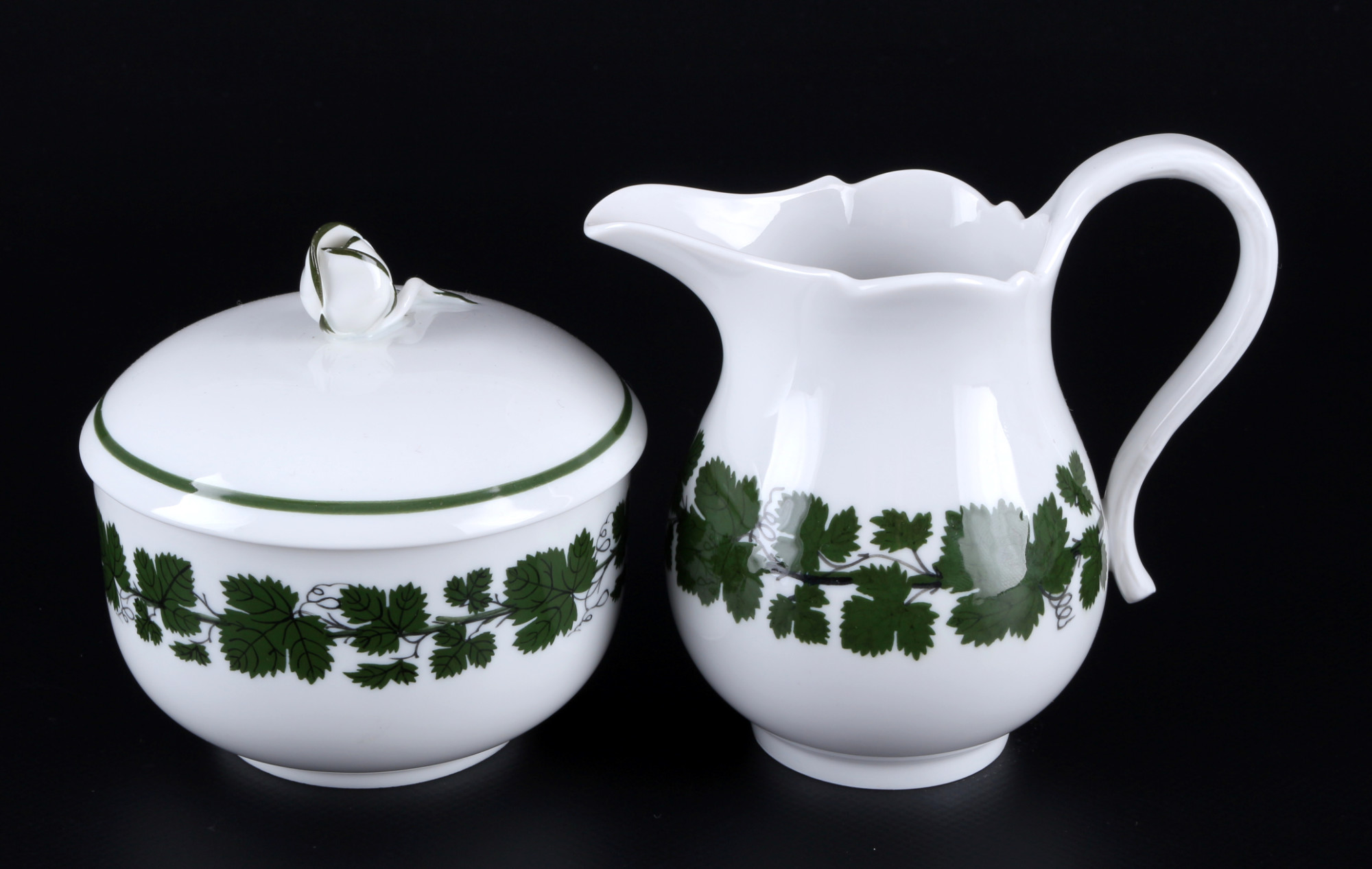 Meissen Vine Leaves coffee service for 6 persons 1st choice, Kaffeeservice für 6 Personen 1.Wahl, - Image 4 of 8