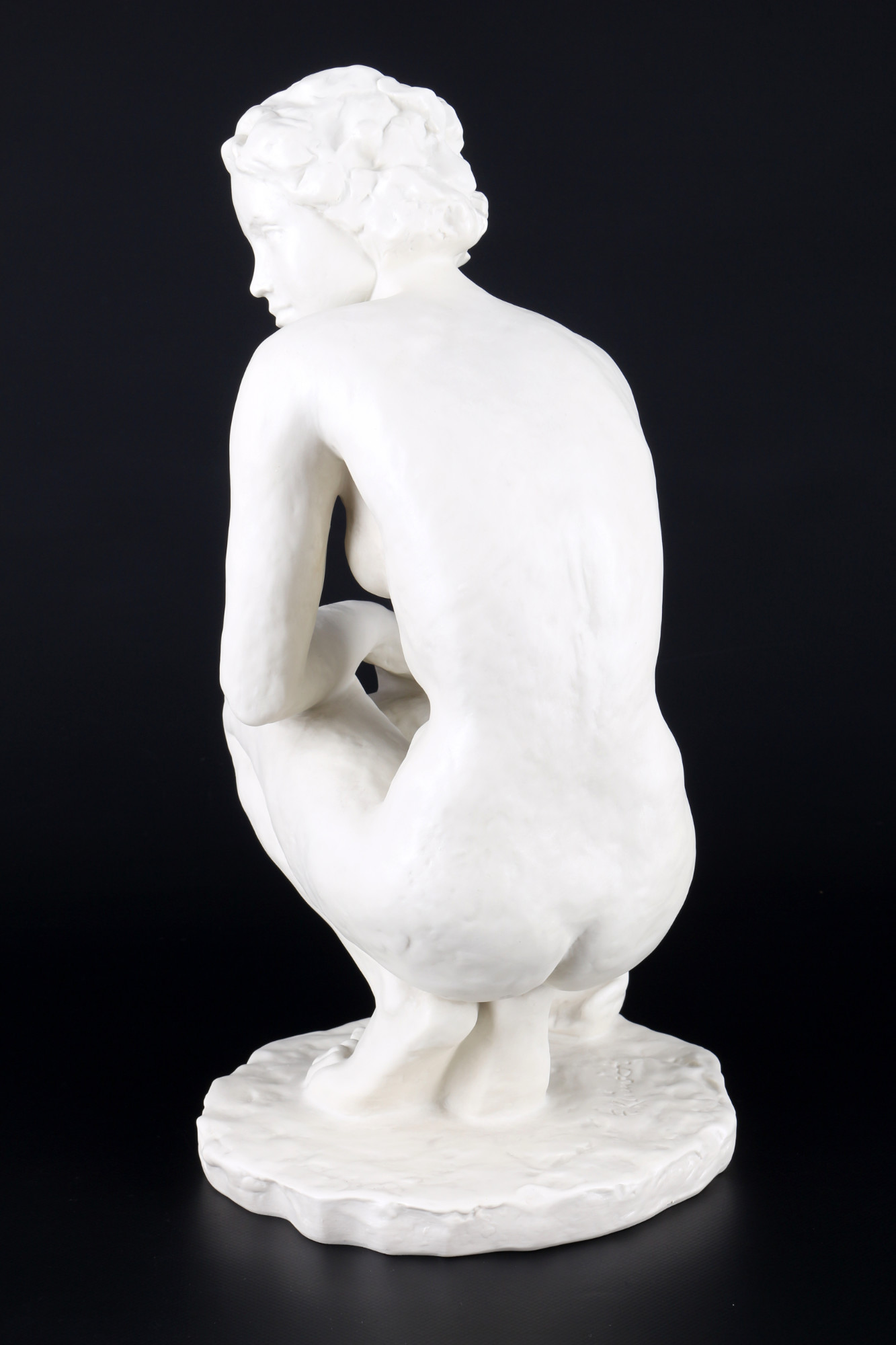 Rosenthal large crouching female nude act, weiblicher hockender Akt, - Image 2 of 6