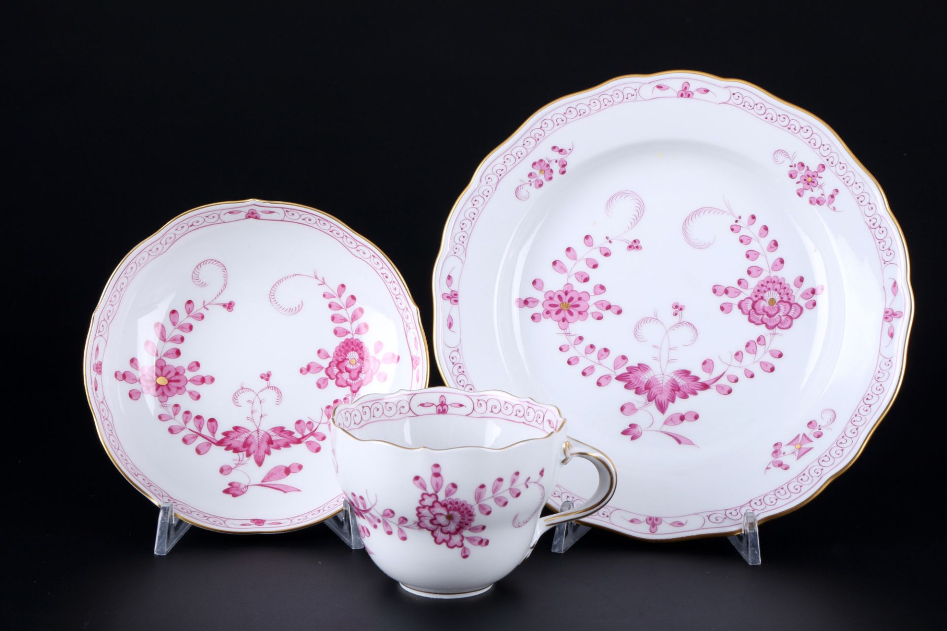 Meissen Indian Purple coffee service for 8 persons 1st choice, Kaffeeservice für 8 Personen, - Image 2 of 11