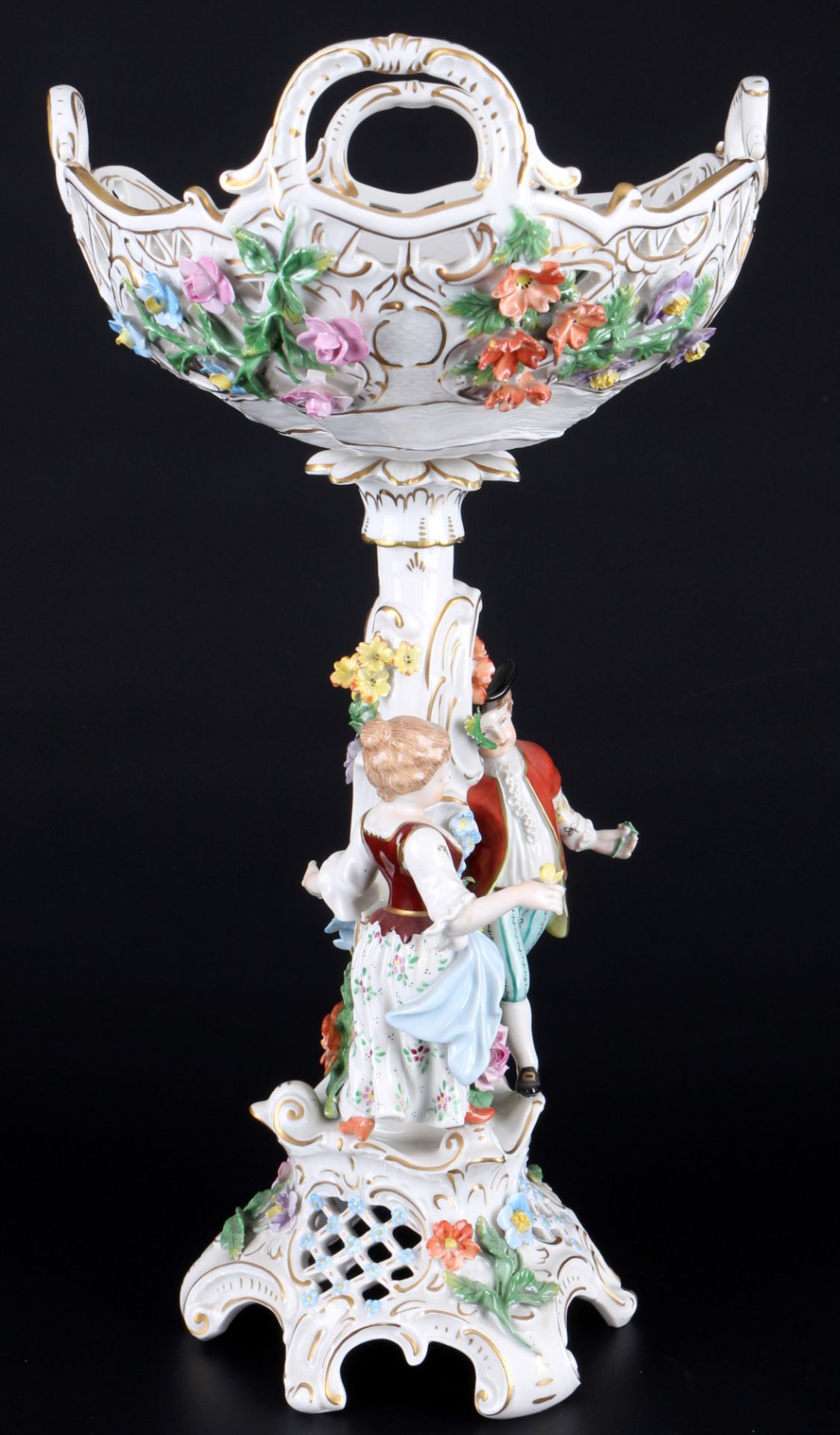 Potschappel Carl Thieme großer Figuren-Tafelaufsatz, figural centerpiece, - Bild 4 aus 6