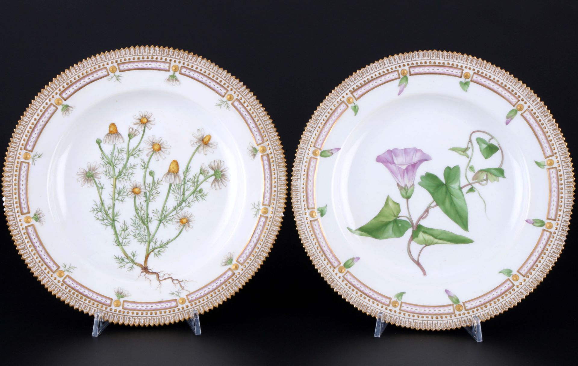 Royal Copenhagen Flora Danica 2 dinner plates 3549 1st choice, Speiseteller,