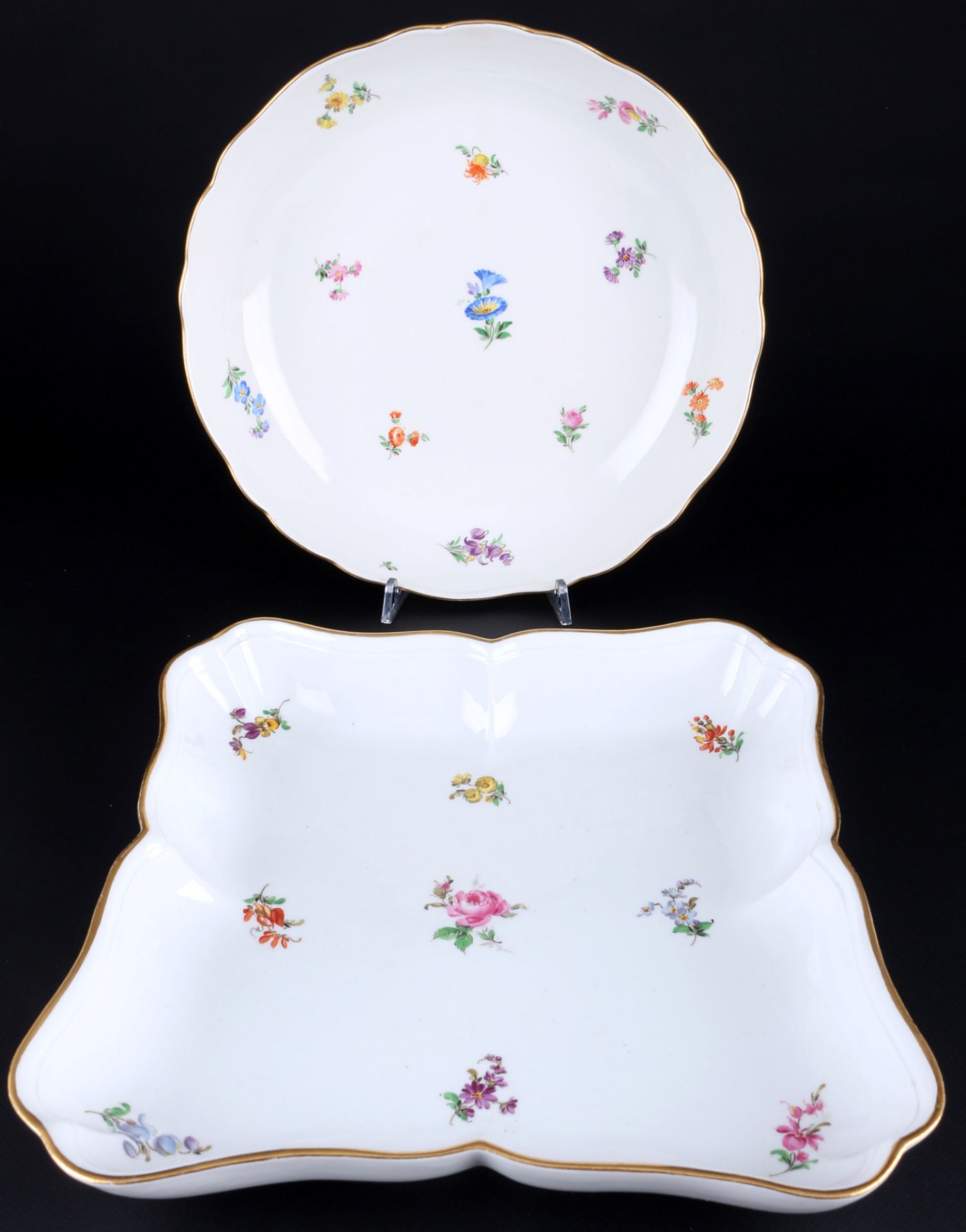 Meissen Streublümchen Speiseservice für 6 Personen 1.Wahl, dinner service for 6 pers. 1st choice, - Bild 2 aus 5