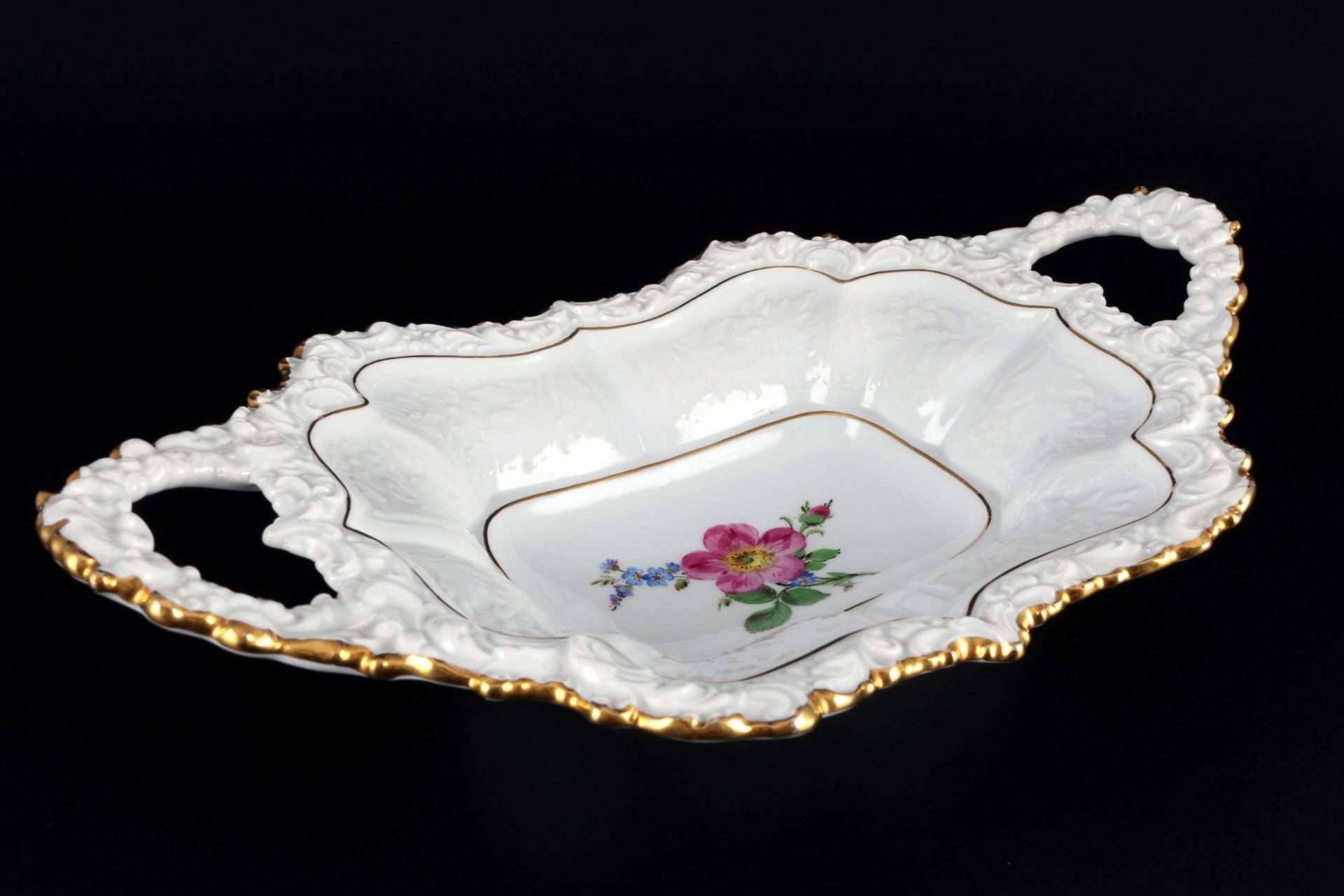 Meissen B-Form Blume Prunkschale, Pfeifferzeit, splendor bowl, - Bild 2 aus 4