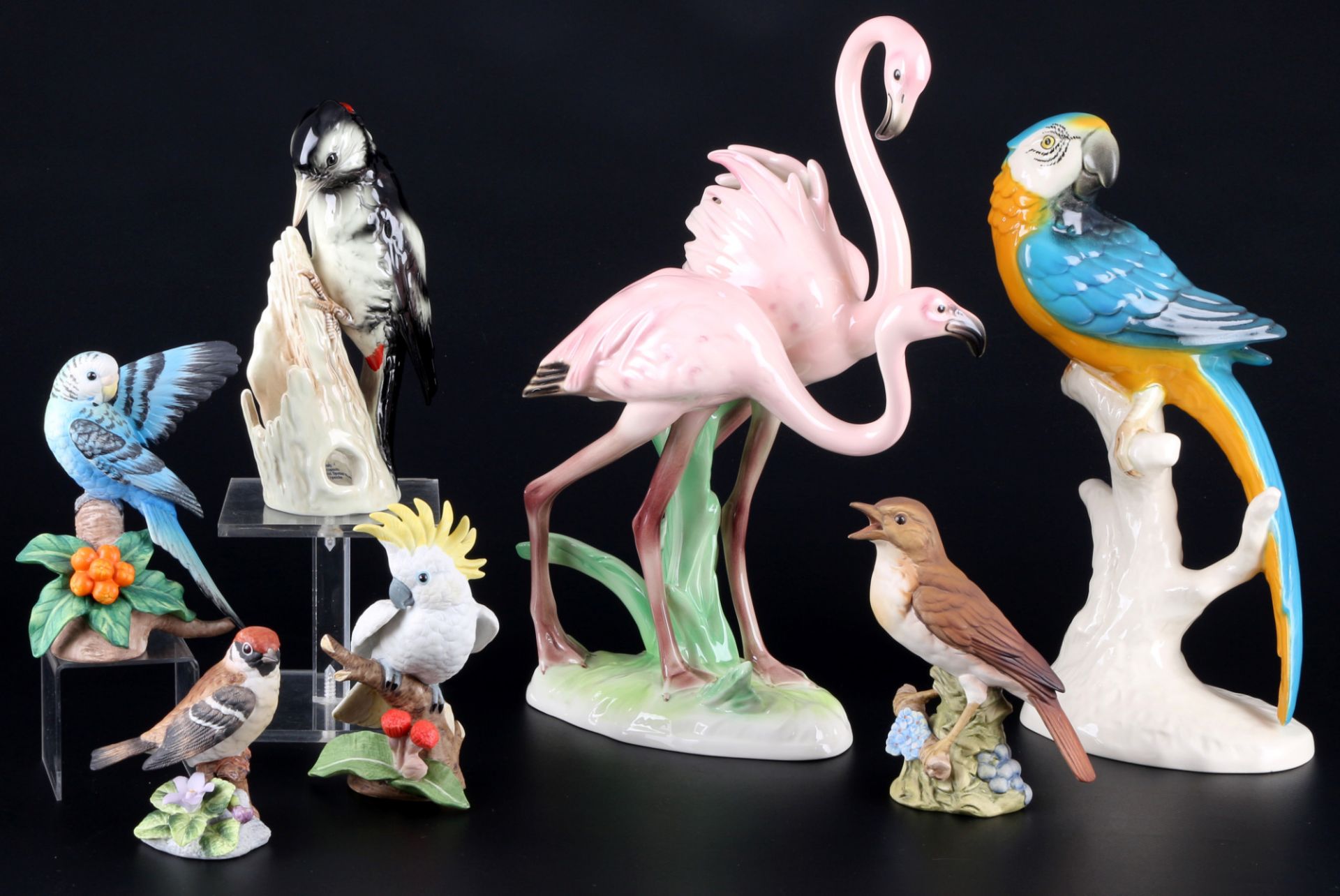 Goebel 7 bird figures, Vogelfiguren,