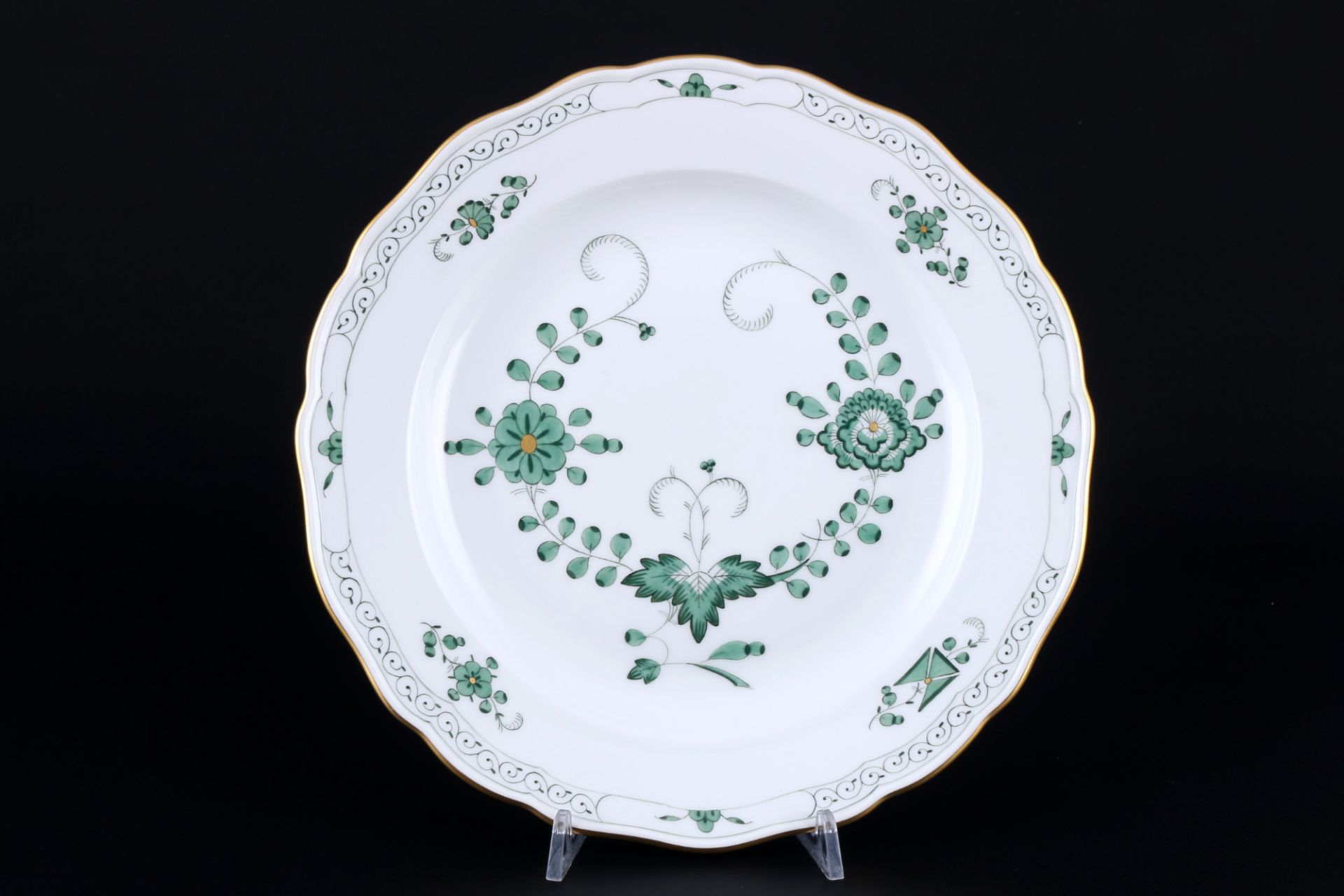 Meissen Indisch Grün Speiseservice für 6 Personen, dinner service for 6 pers., - Bild 3 aus 7