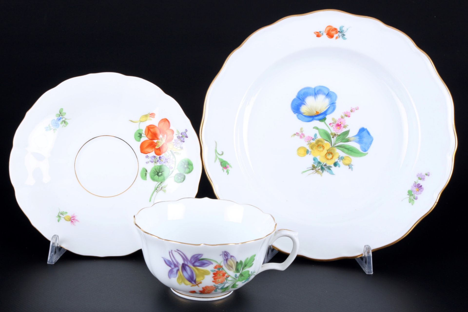 Meissen Blume Teeservice für 5 Personen 1.Wahl, tea service for 5 pers. 1st choice, - Bild 2 aus 6