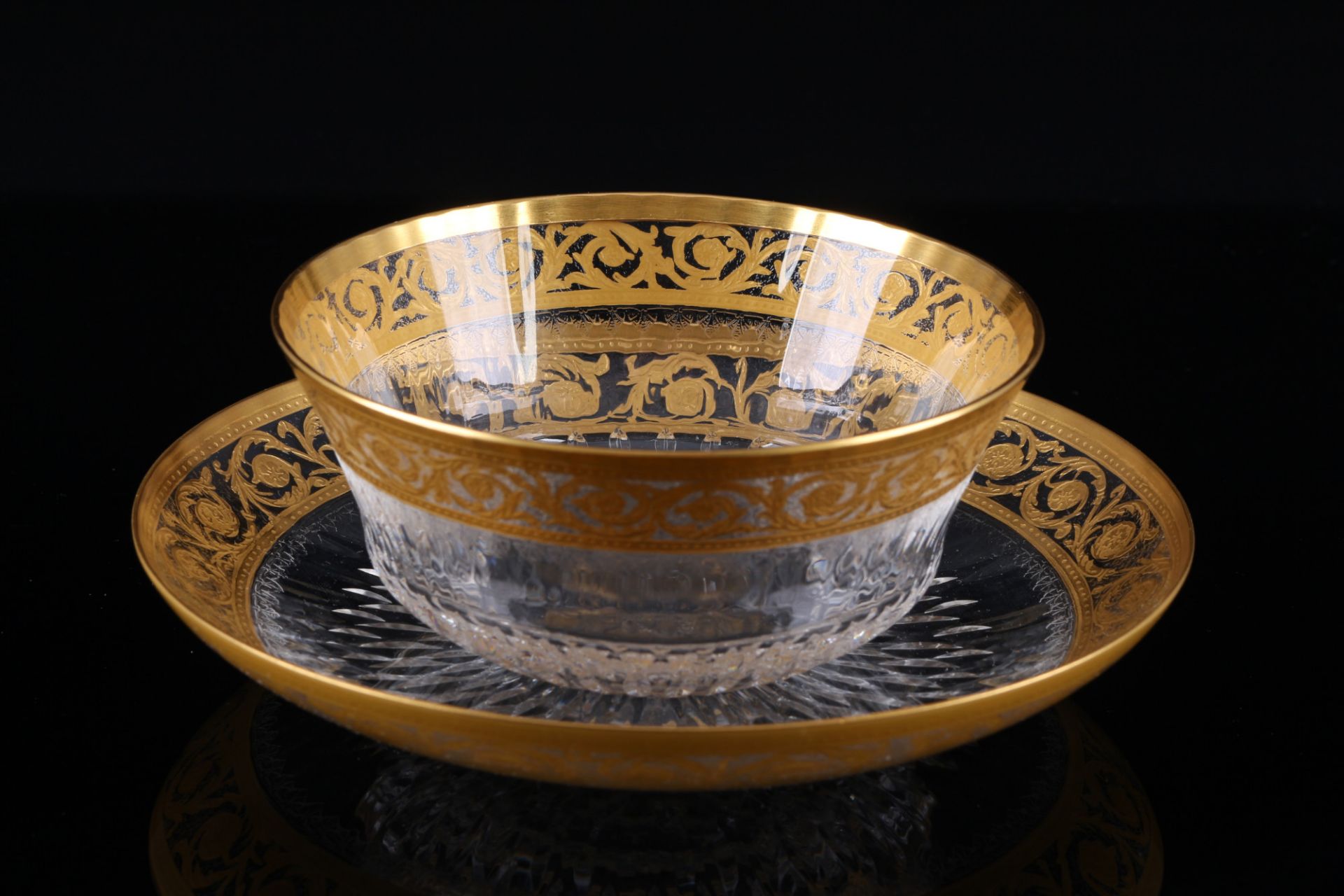 St. Louis Thistle Gold 6 Schalen, 6 finger bowls, - Bild 2 aus 5