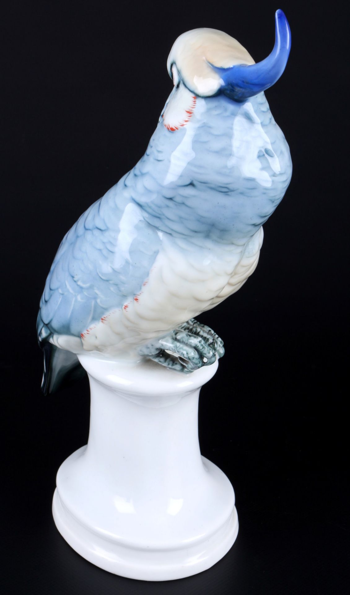 Karl Ens großer Kakadu, Volkstedt, porcelain cockatoo, - Bild 4 aus 5