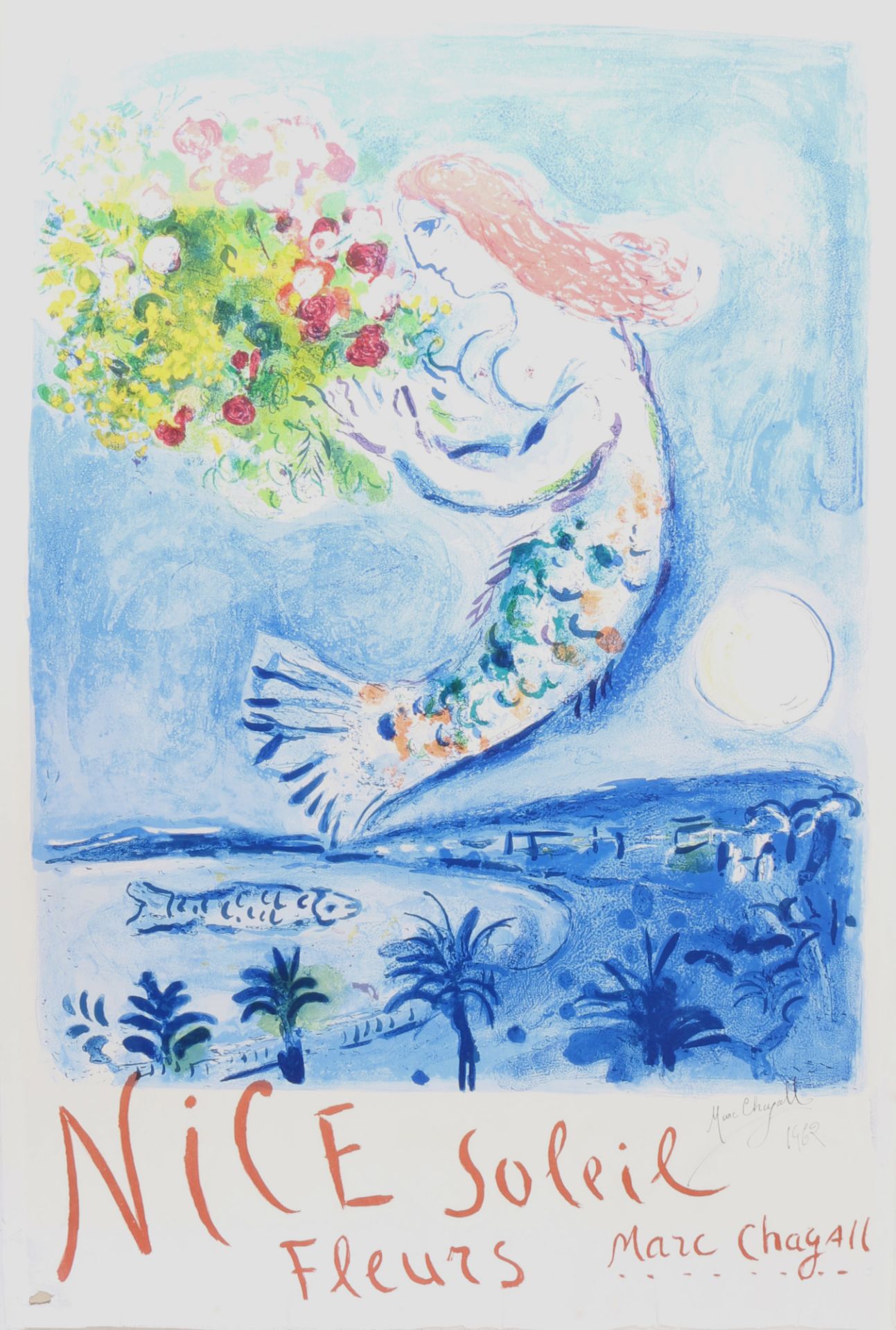 Marc Chagall (1887-1985) Bay of Angels (Nice soleil fleurs) 1962, Die Engelsbucht,