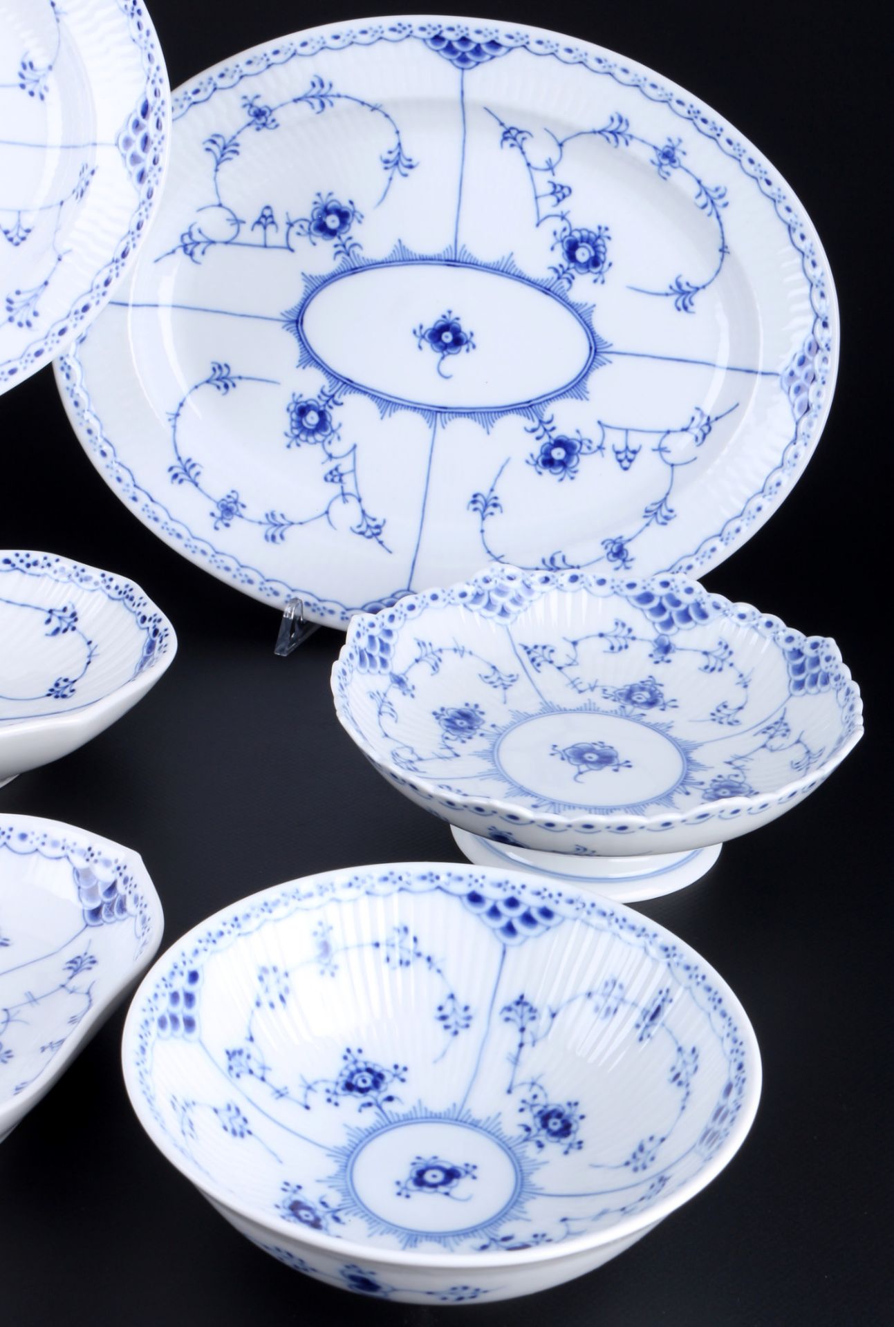 Royal Copenhagen Musselmalet Schalen und Platten, 10-teilig, bowls and dishes, - Bild 5 aus 6