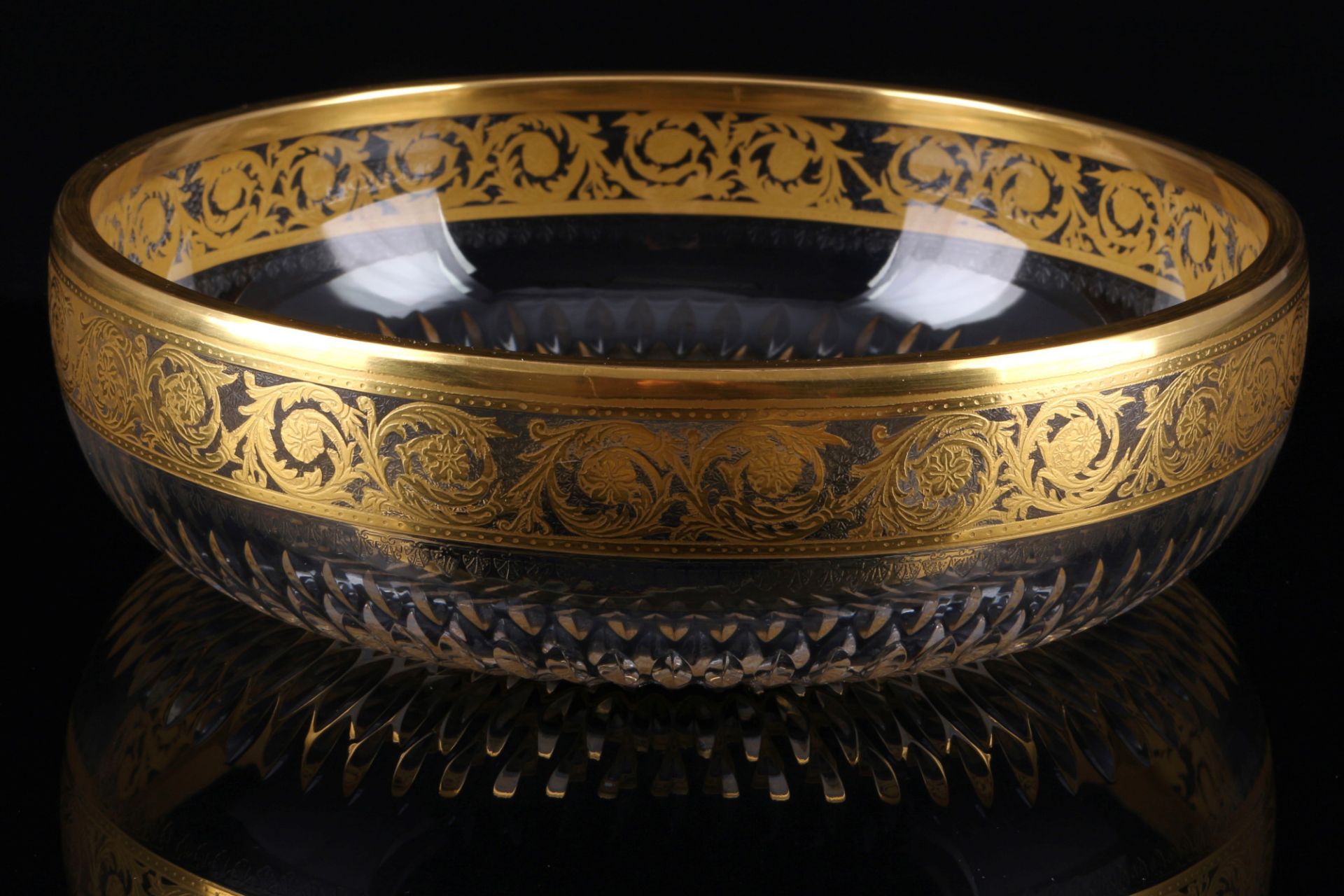 St. Louis Thistle Gold large splendor bowl, große Schale,