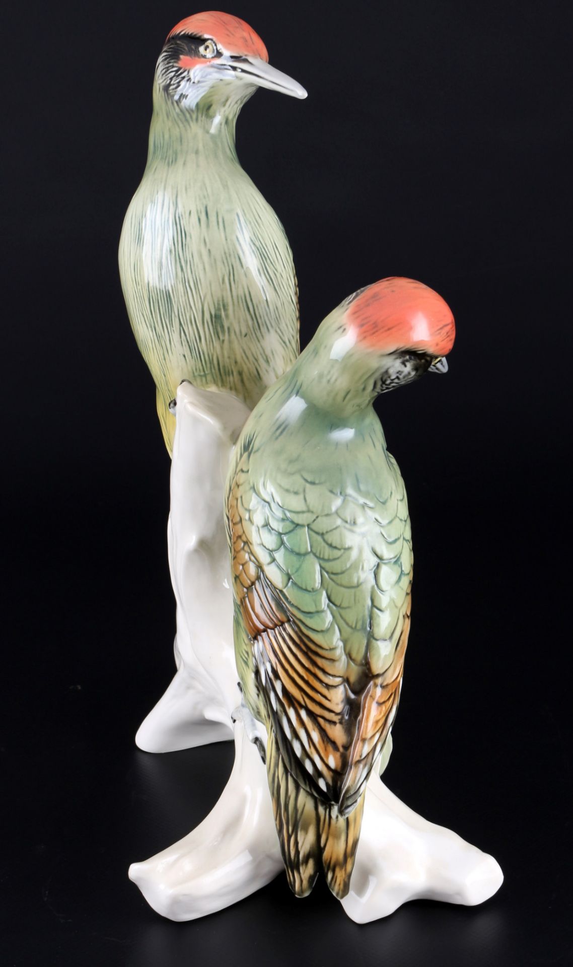 Karl Ens großes Grünspechtpaar, Volkstedt, pair of green woodpeckers, - Bild 4 aus 6