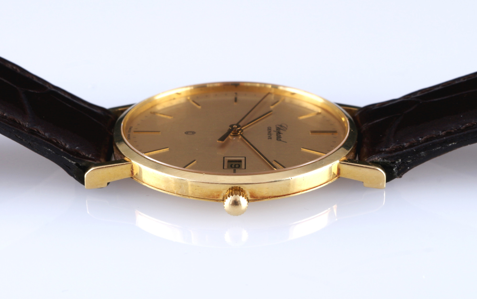 Chopard 750 gold men's wrist watch ref.1094, 18K Gold Herren Armbanduhr, - Image 3 of 6