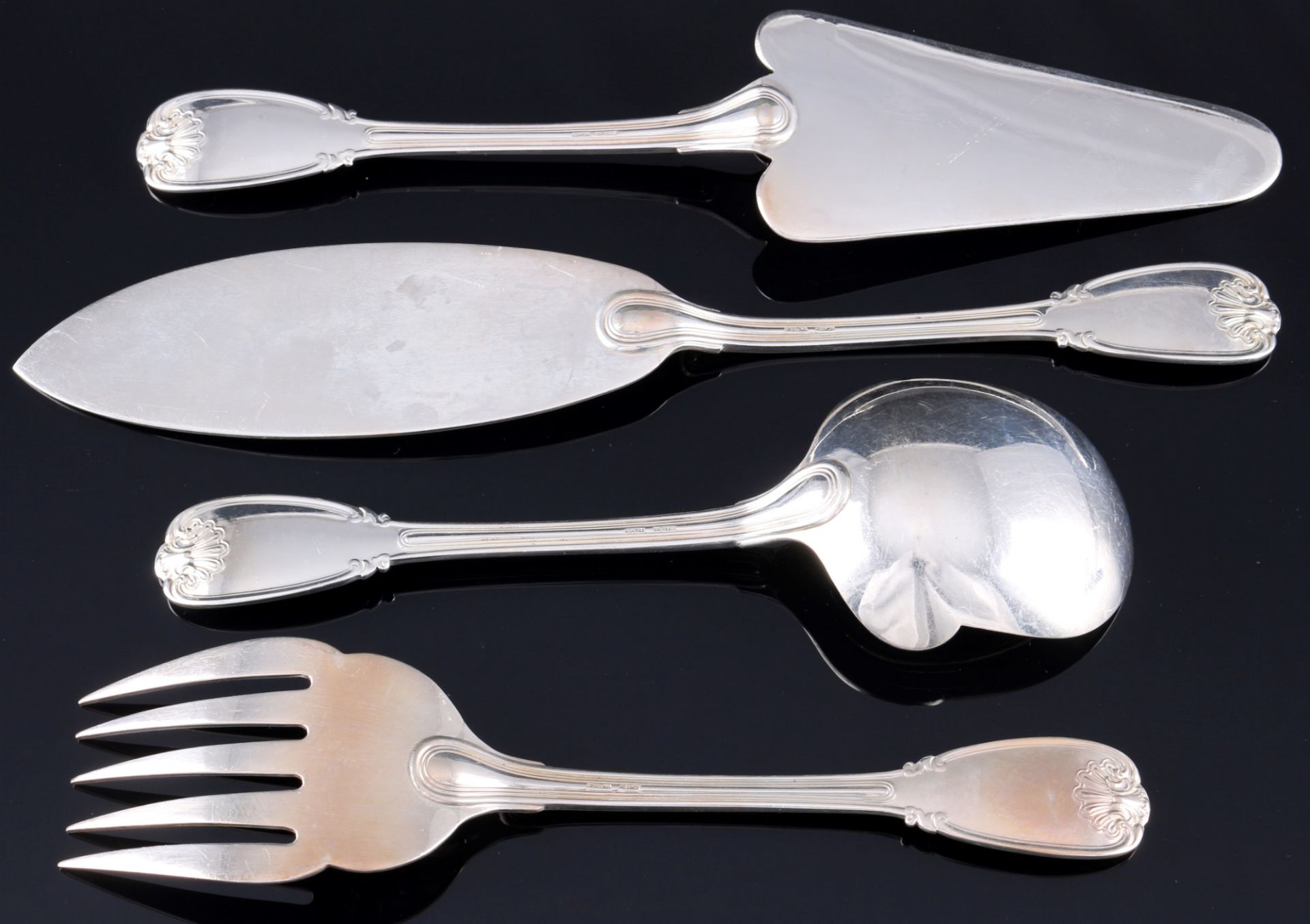 Christofle Cardeilhac Sceaux 925 sterling silver cutlery 143 pieces for 12 pers., Silber 143-teilige - Image 15 of 20