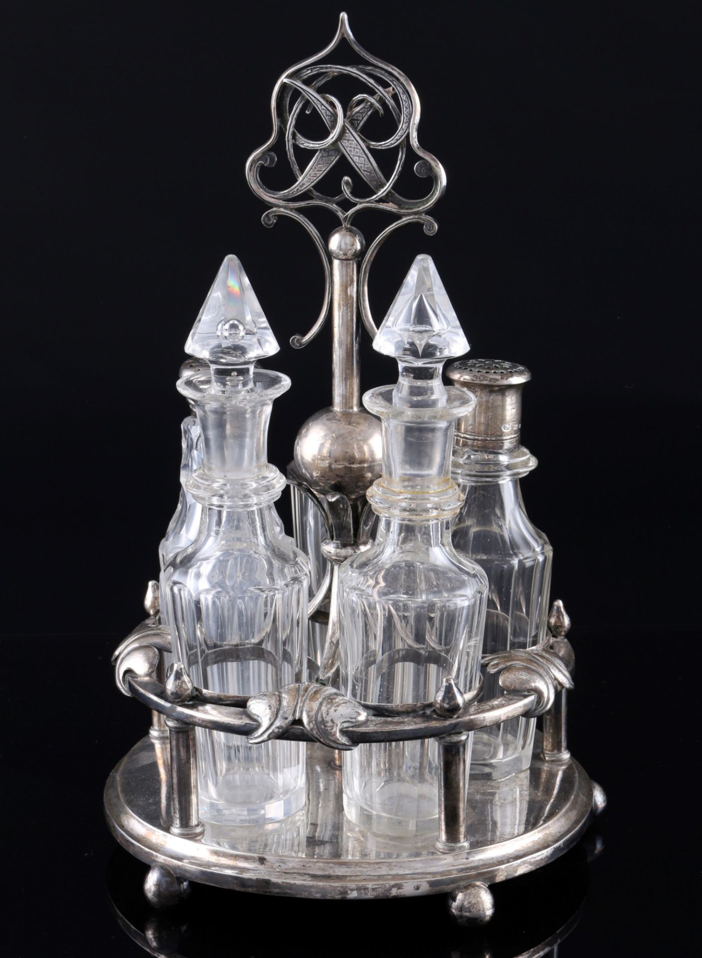 Russia 84 Zolotniki silver spice set, Silber Gewürzmenage, - Image 3 of 6