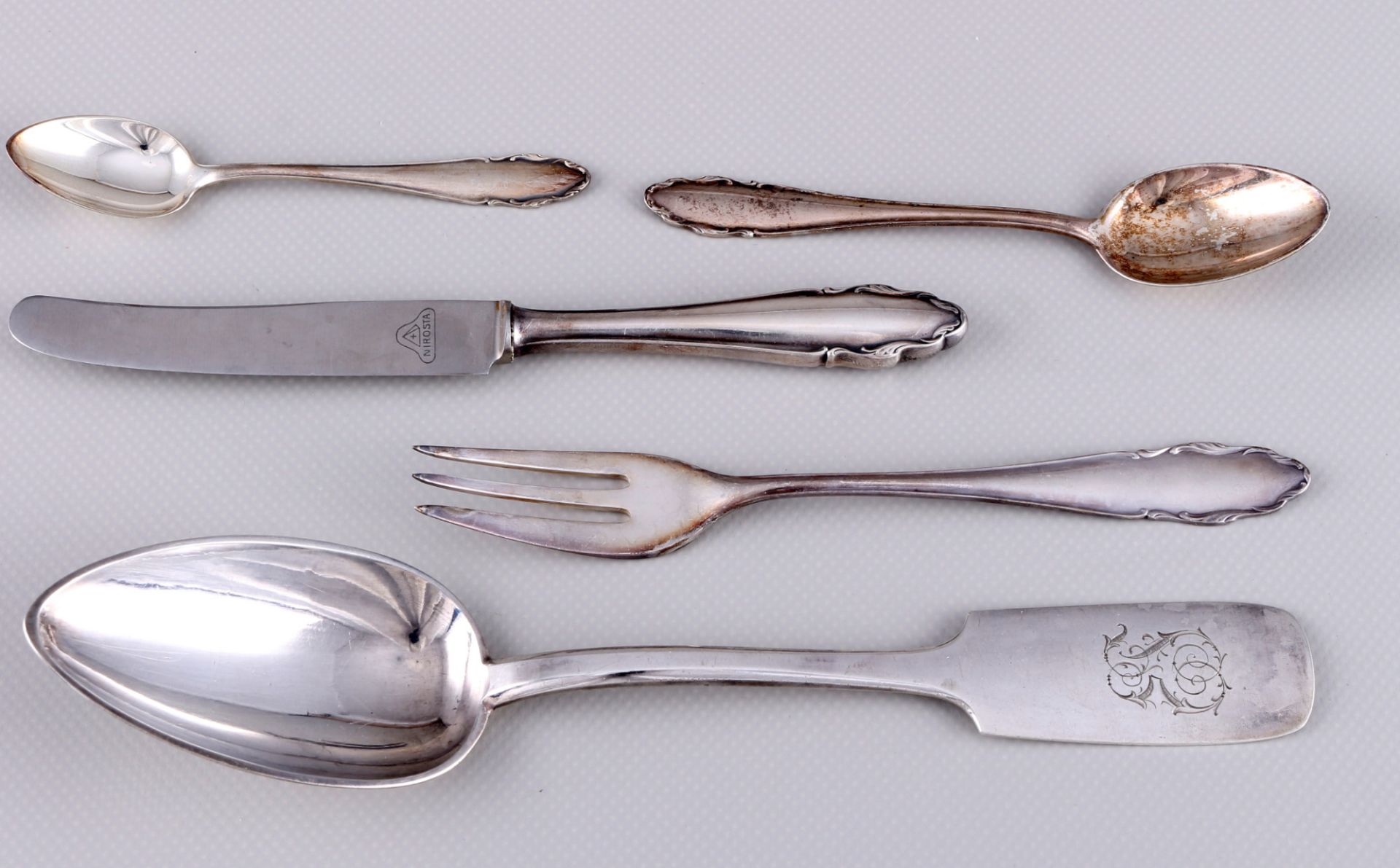 800 silver cutlery lot, including WMF, Silber Besteck Konvolut, - Image 2 of 4