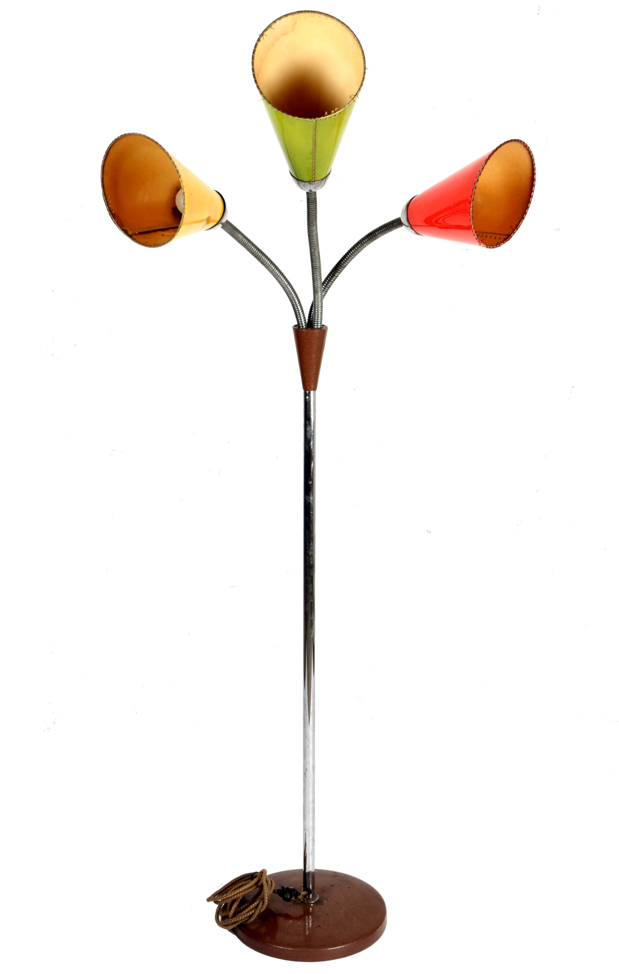 Mid-Century floor lamp 50s/60s, Tütenlampe 50er/60er Jahre,