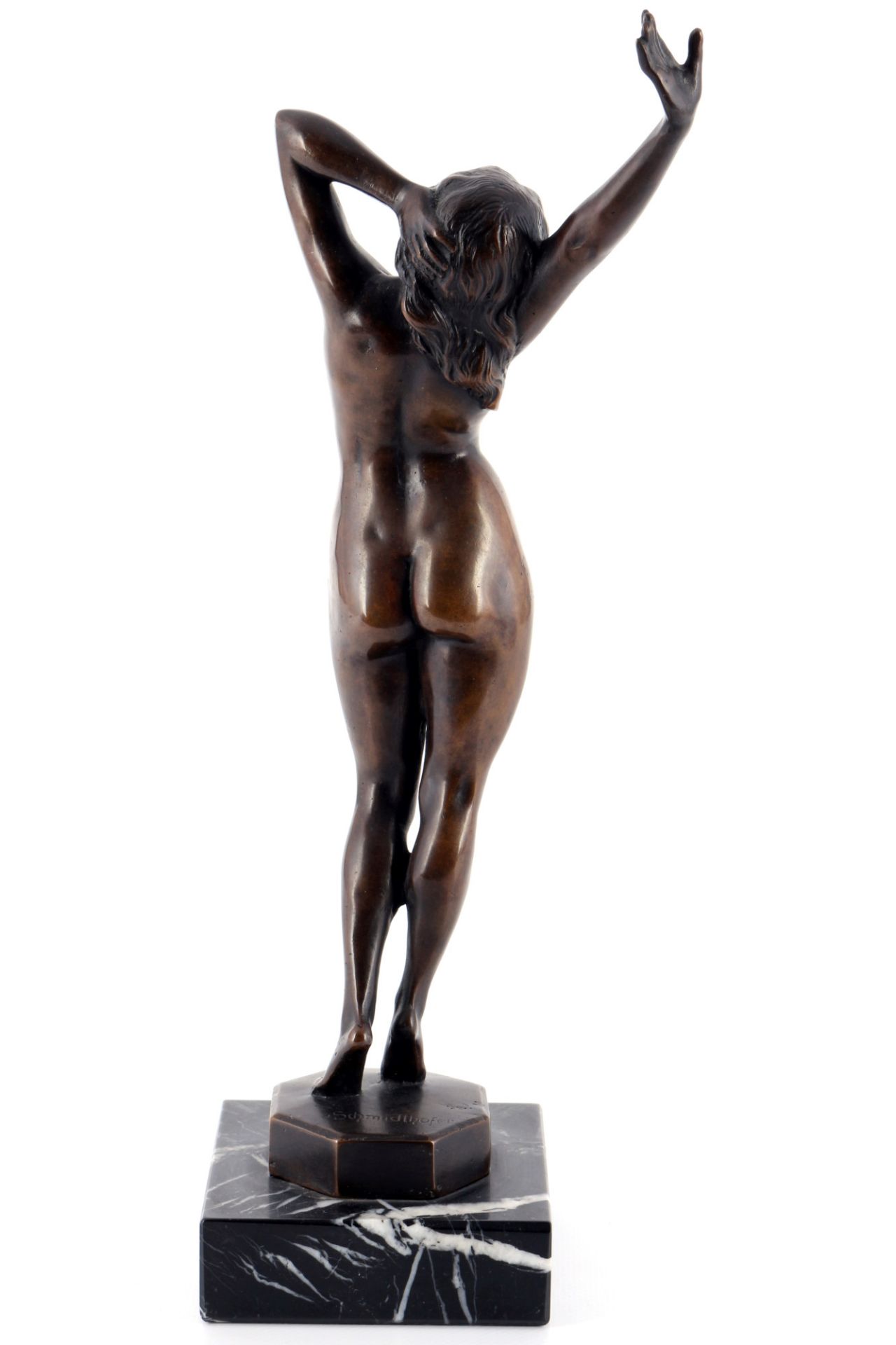 Schmidthofer (20th century) bronze female nude act, weiblicher Akt, - Image 3 of 5