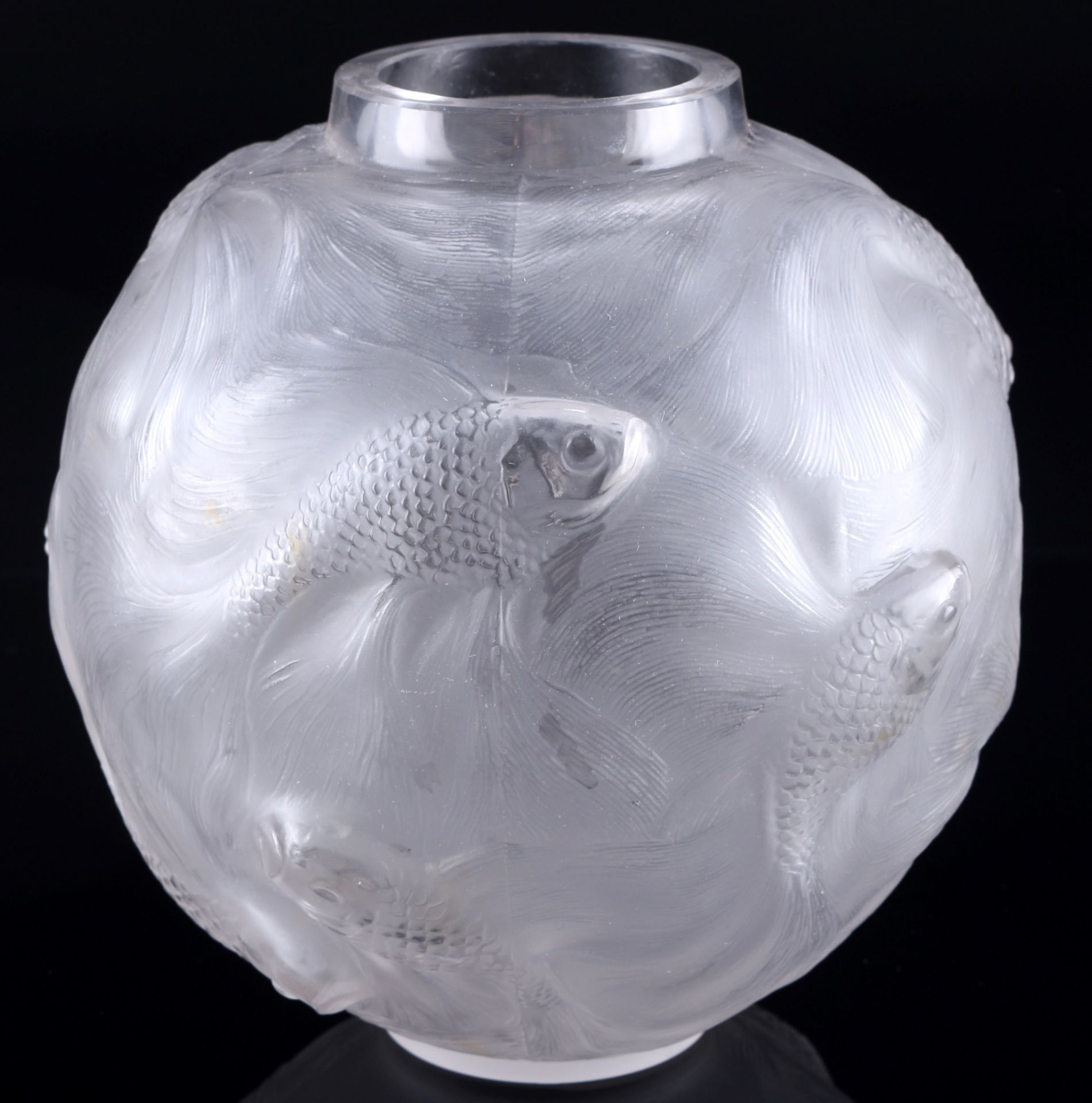 Rene Lalique Formose Prunkvase mit Fischen, splendor vase with fish, - Bild 4 aus 5