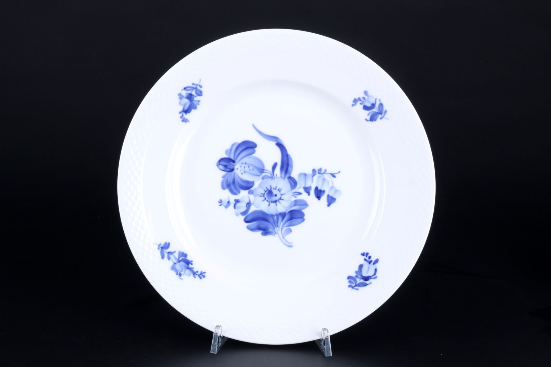 Royal Copenhagen Blaue Blume 6 Speiseteller und 6 Suppenteller, dinner and soup plates, - Bild 2 aus 4