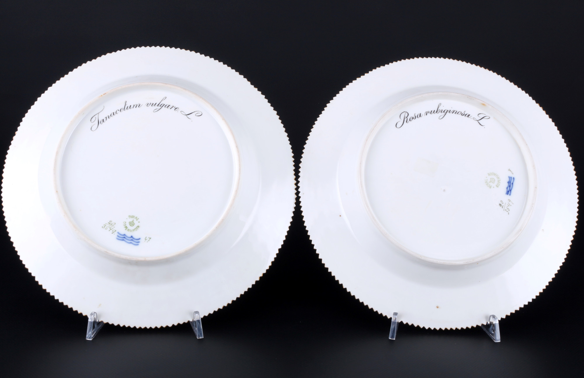 Royal Copenhagen Flora Danica 2 dinner plates 3549 1st choice, Speiseteller, - Image 4 of 5