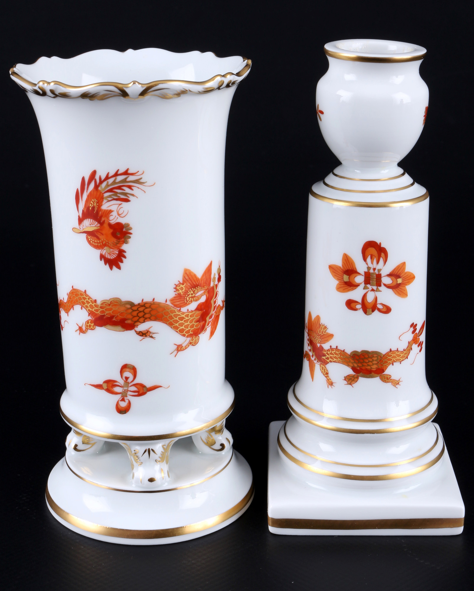 Meissen Red Court Dragon coffee service for 6 persons 1st choice, Kaffeeservice für 6 Personen 1.Wah - Image 5 of 10