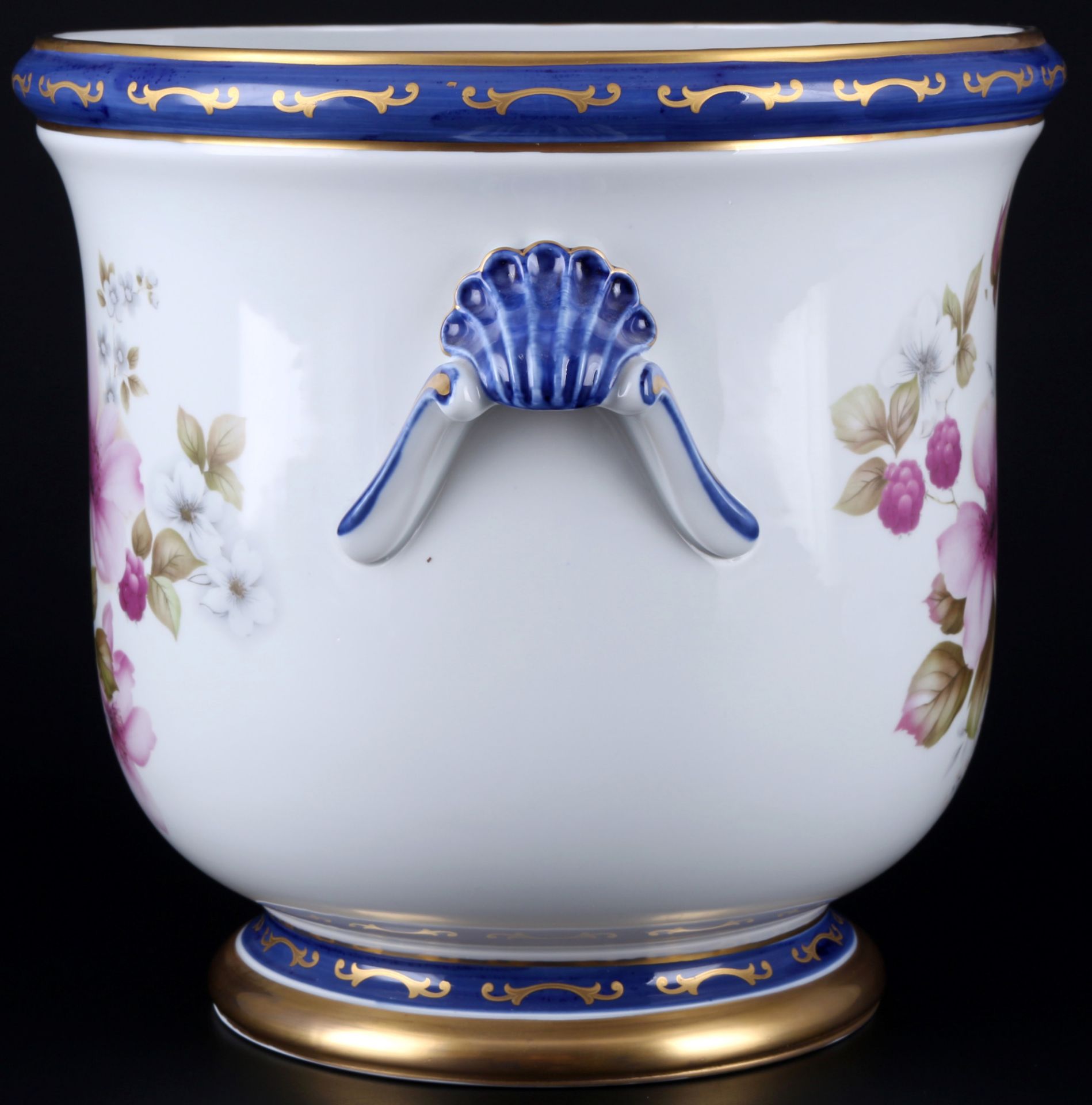 Sevres large cachepot with raspberry blossoms, großer Übertopf, - Image 2 of 5