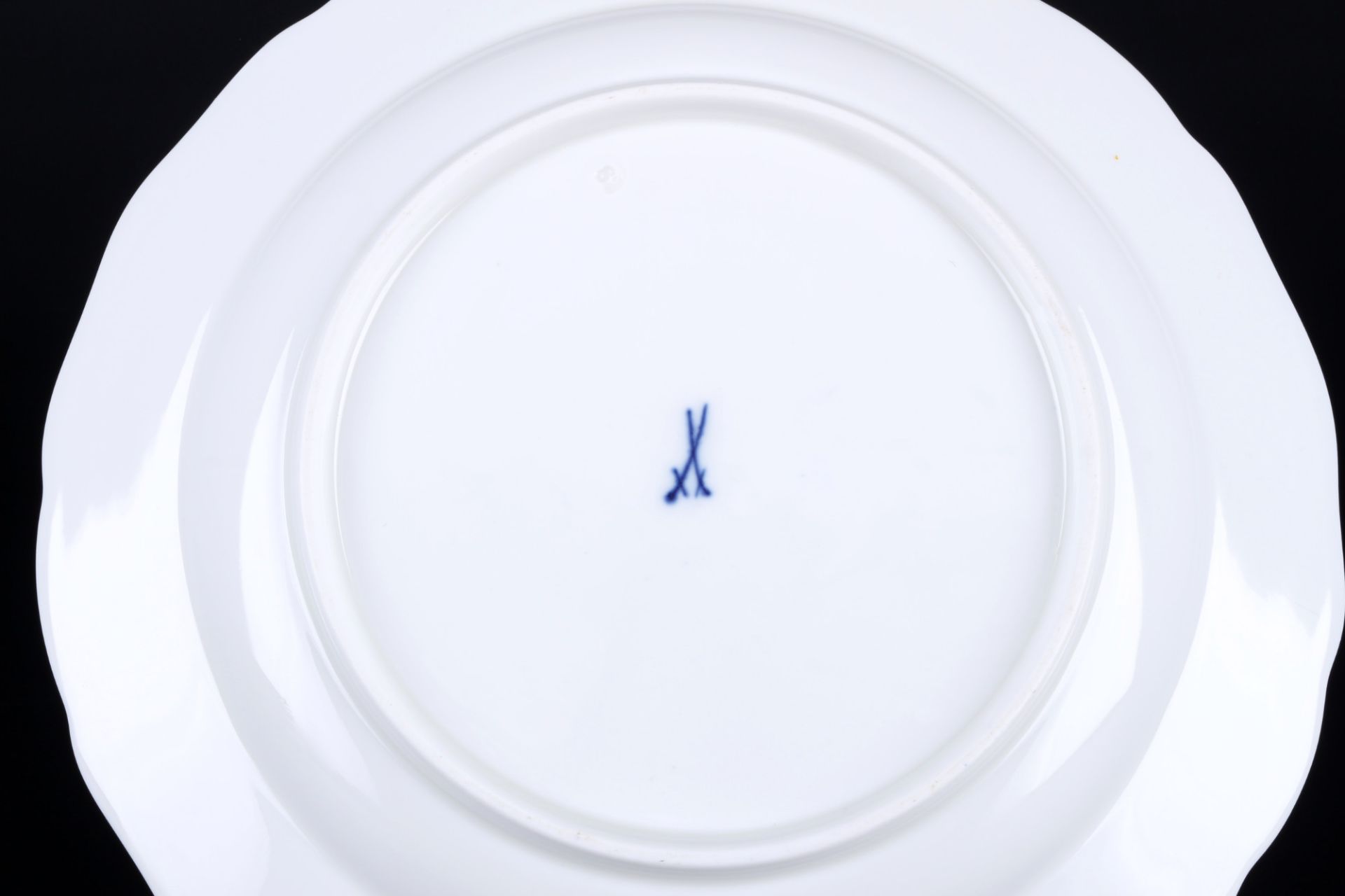 Meissen A-Kante 14 Speiseteller 1.Wahl, Knaufmarke, dinner plates 1st choice, - Bild 3 aus 3