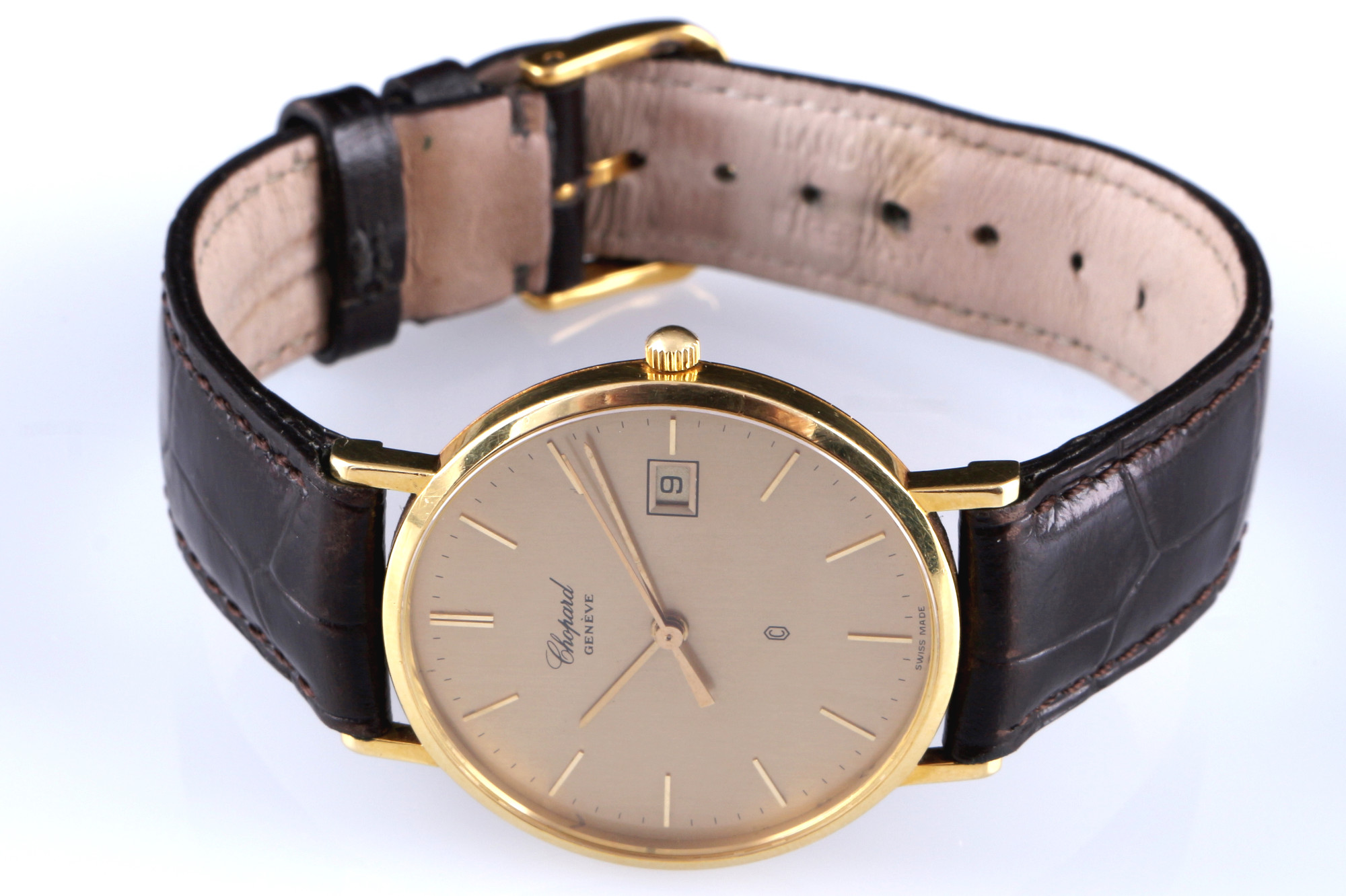 Chopard 750 gold men's wrist watch ref.1094, 18K Gold Herren Armbanduhr, - Image 4 of 6