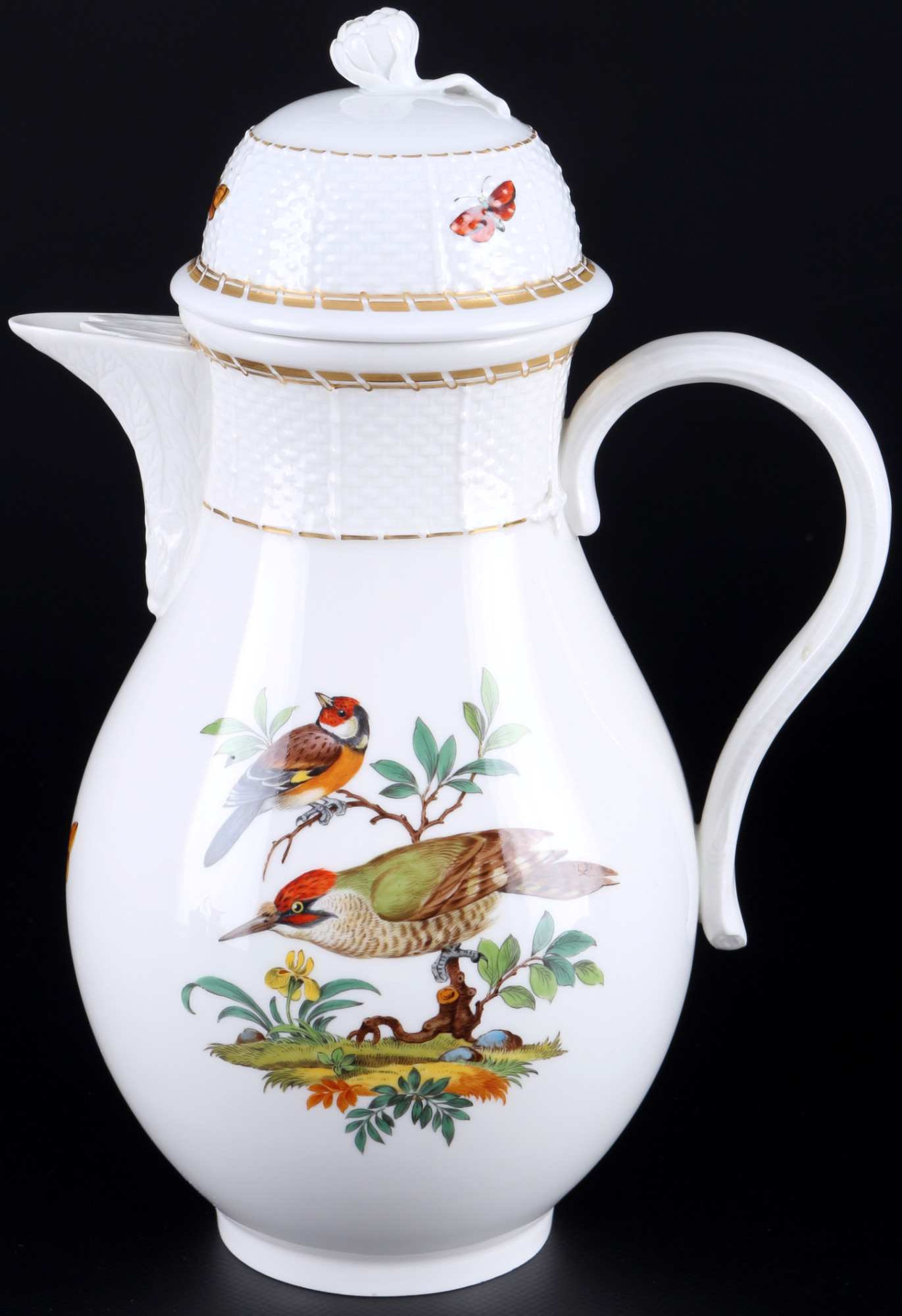 Meissen Osier Birds coffee service for 6 pers. 1st choice, Kaffeeservice für 6 Personen 1.Wahl, - Image 5 of 8