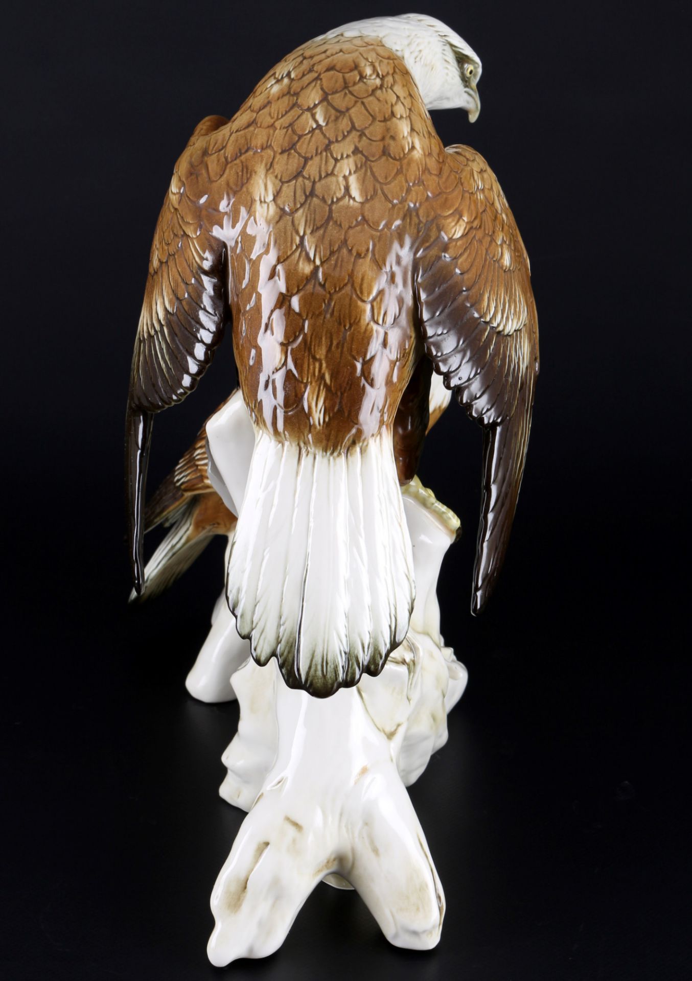 Karl Ens großes Paar Weißkopfadler, Volkstedt, pair of bald eagles, - Bild 4 aus 5