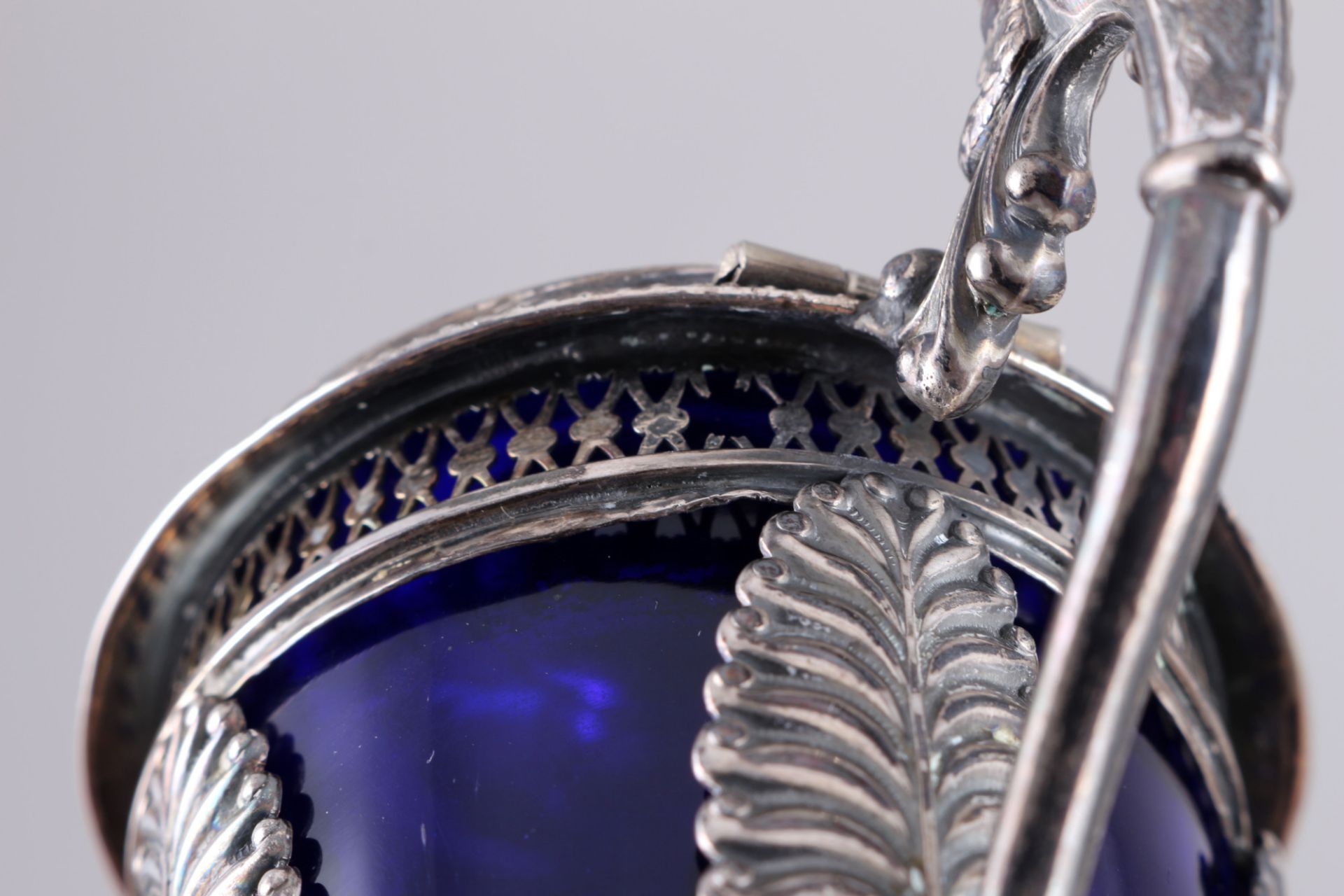 18. Jahrhundert Silber Senftopf Frankreich von 1793, silver mustard pot 18th century, - Bild 6 aus 7