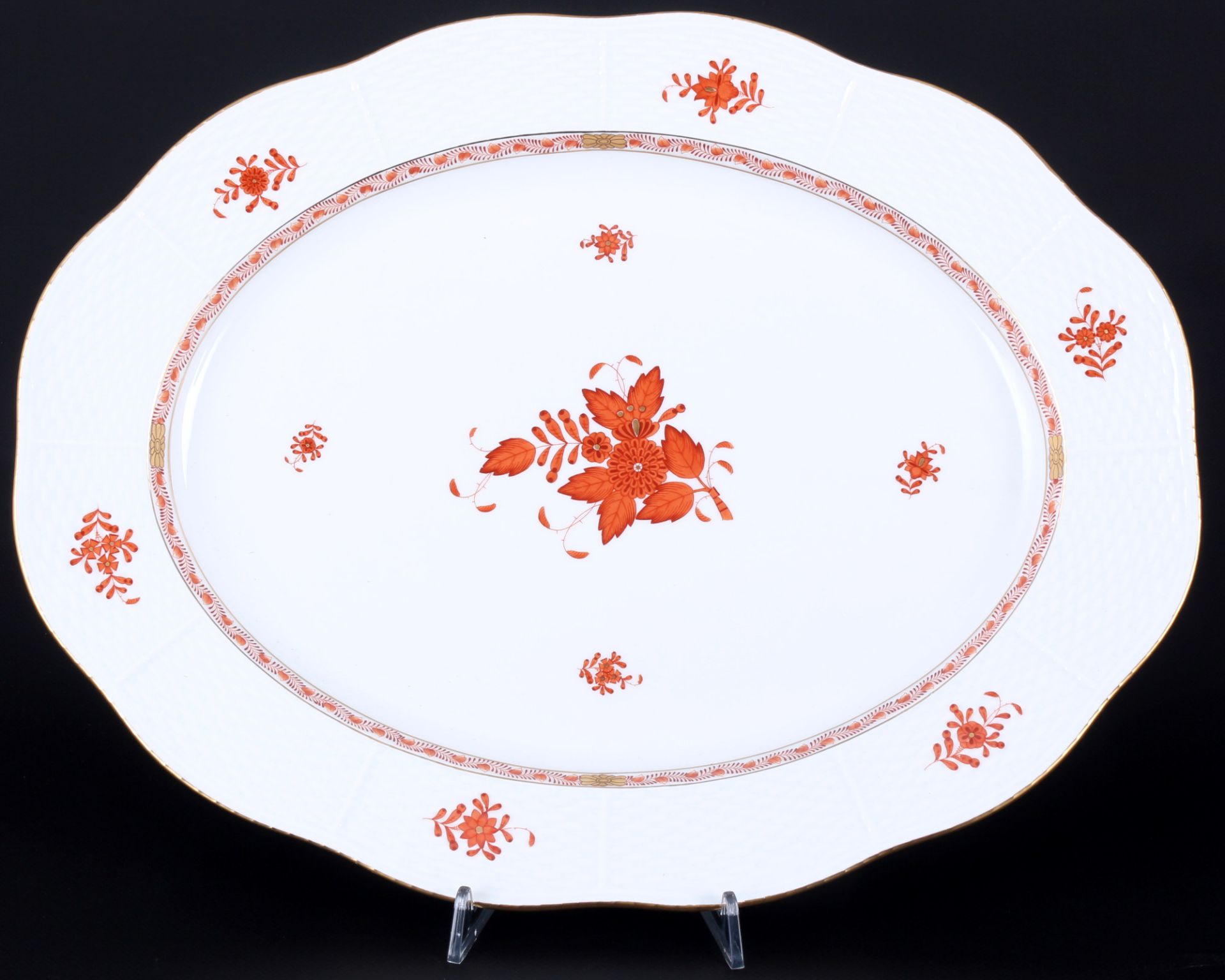 Herend Apponyi Orange dinner set for 6 persons, Speiseset für 6 Personen, - Image 2 of 6