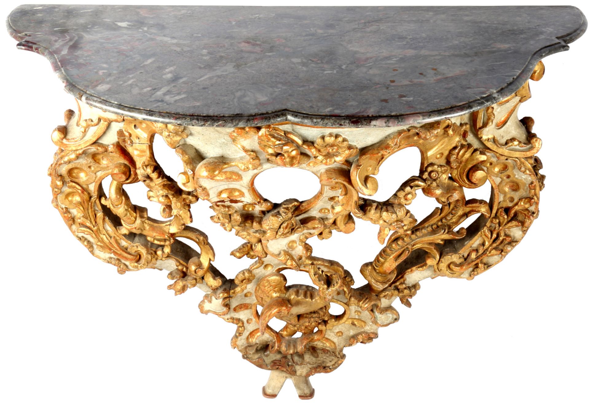 Italy large baroque console table 18th century, Italien großer Barock Konsolentisch 18. Jahrhundert, - Image 2 of 8