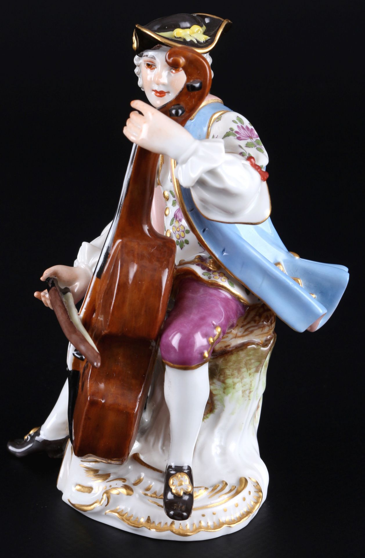 Meissen Galante Chapel cellist 1st choice, Galante Kapelle Cellist 1.Wahl, - Image 2 of 5