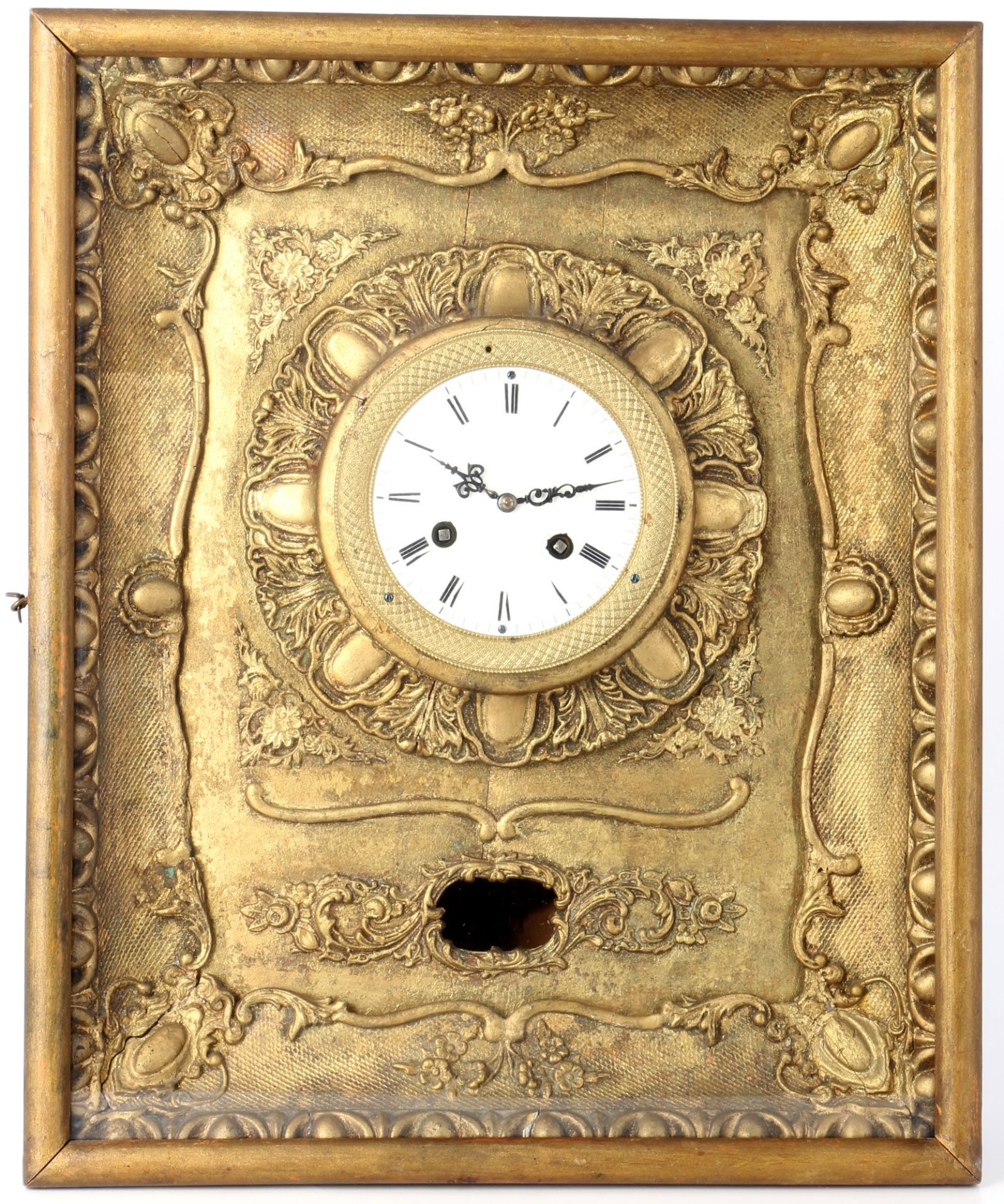 Biedermeier Rahmenuhr, Wien 19. Jahrhundert, frame clock, Vienna 19. Century,