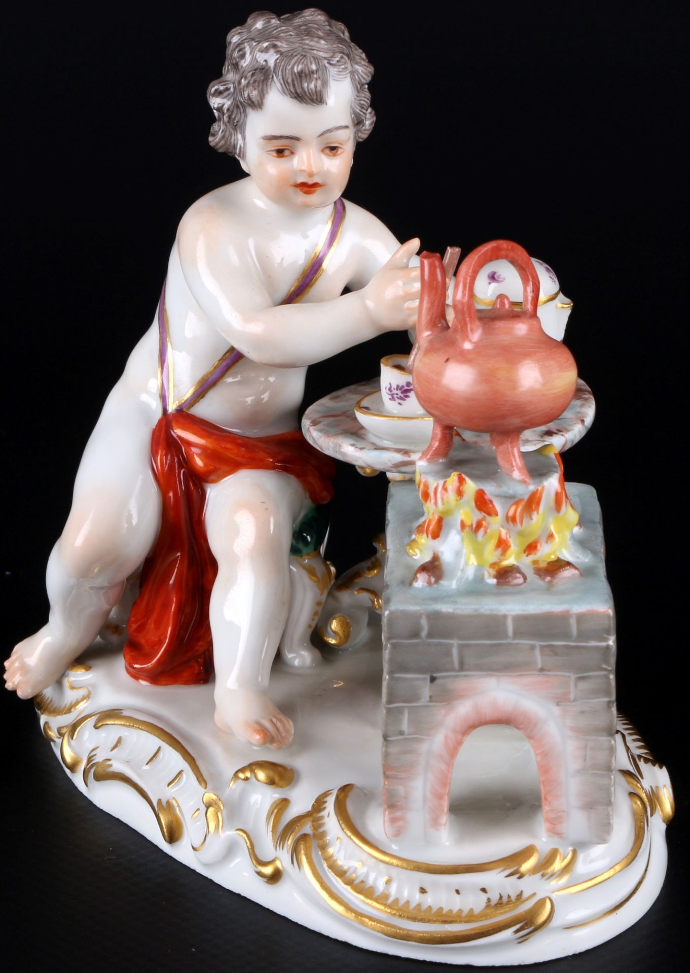 Meissen Four Elements Allegory of Fire 1st choice, J.J. Kaendler, Allegorie der Feuer 1. Wahl, - Image 2 of 5