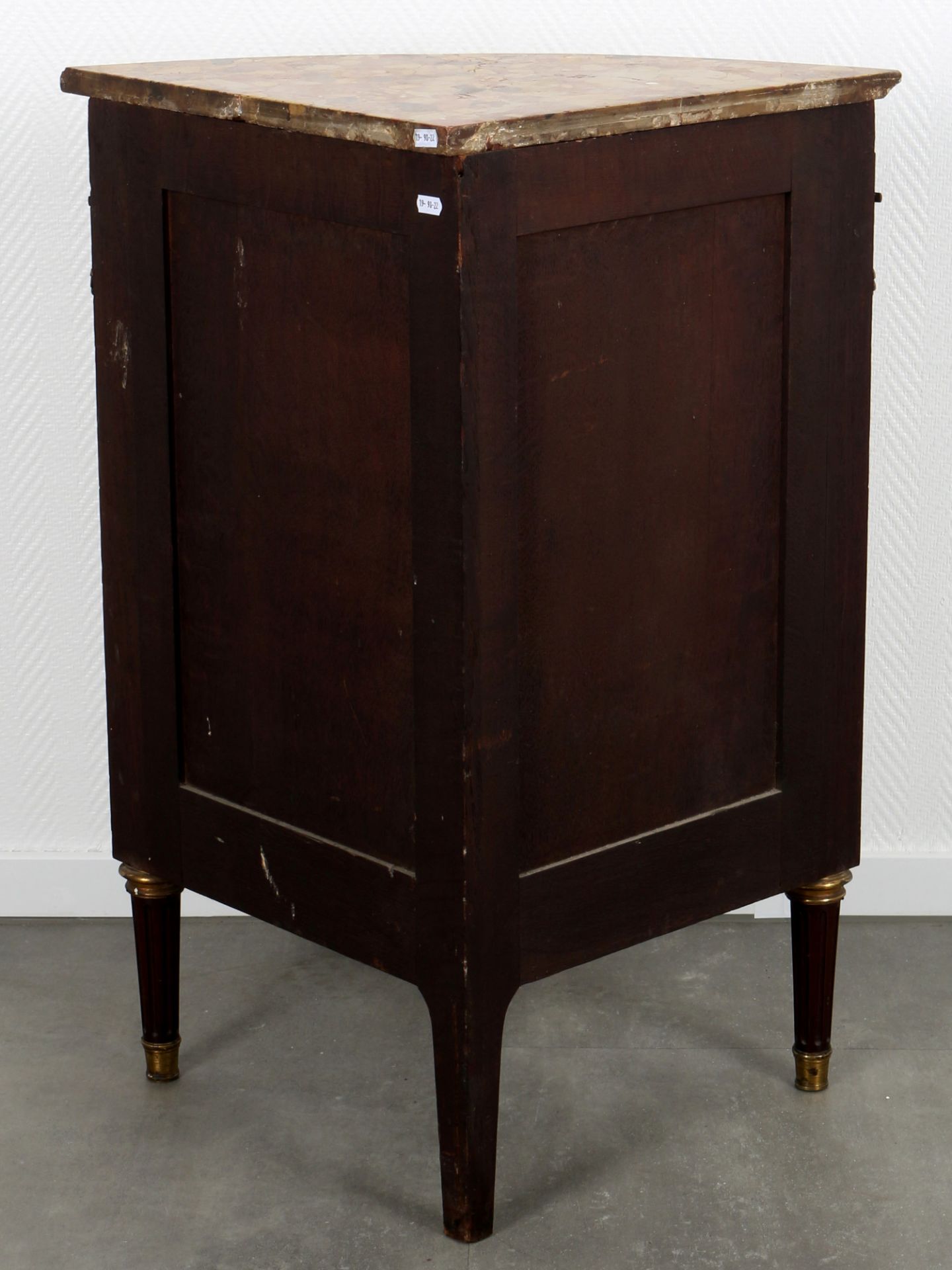 France 19th century corner cabinet with marble top, Frankreich 19. Jahrhundert Eckschrank mit Marmor - Image 4 of 5