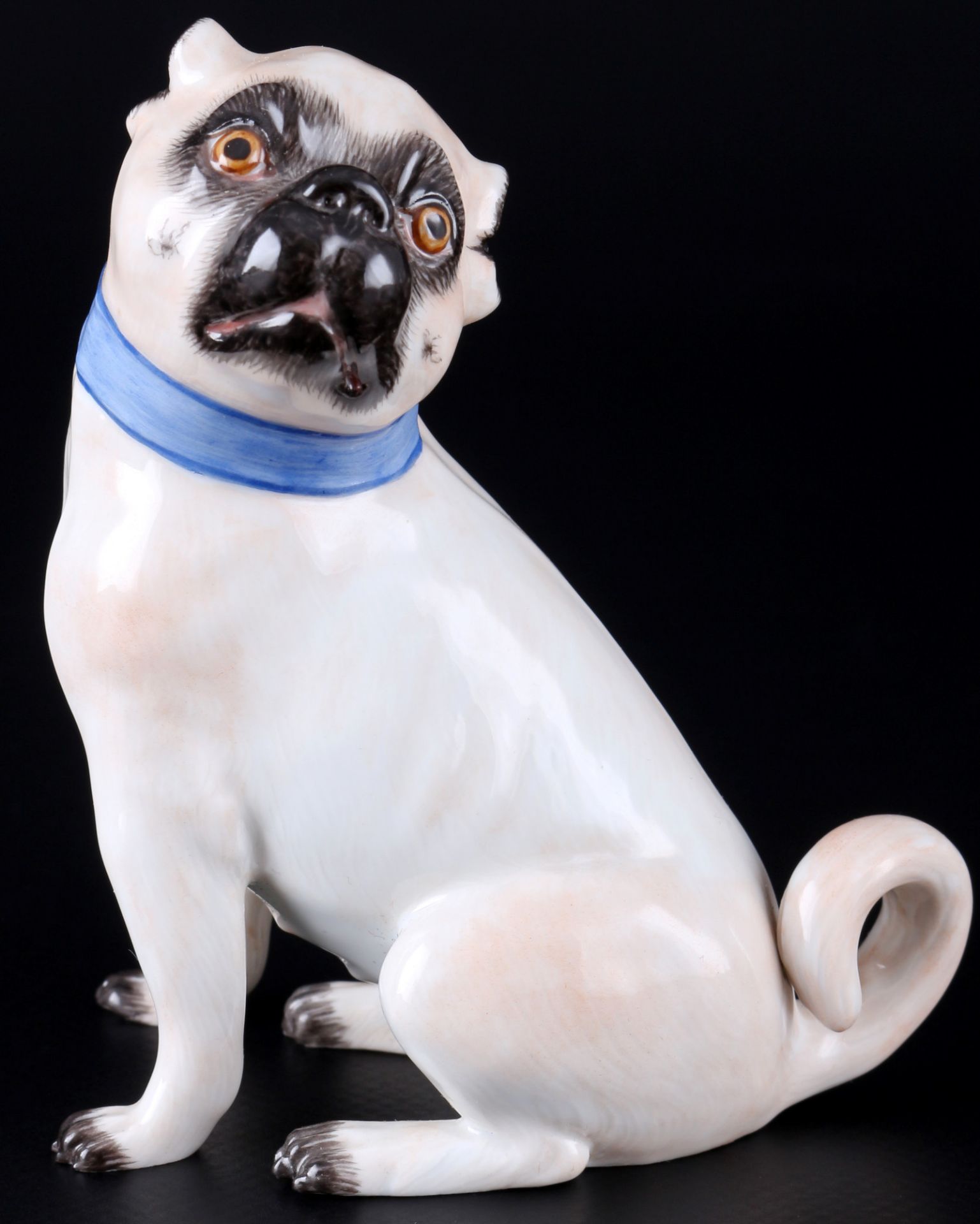 Meissen pug 1st choice, J.J. Kaendler, Mops 1.Wahl,