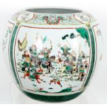 China Famille Verte riesiger Cachepot Qing-Dynastie 19. Jahrhundert, large cachepot,