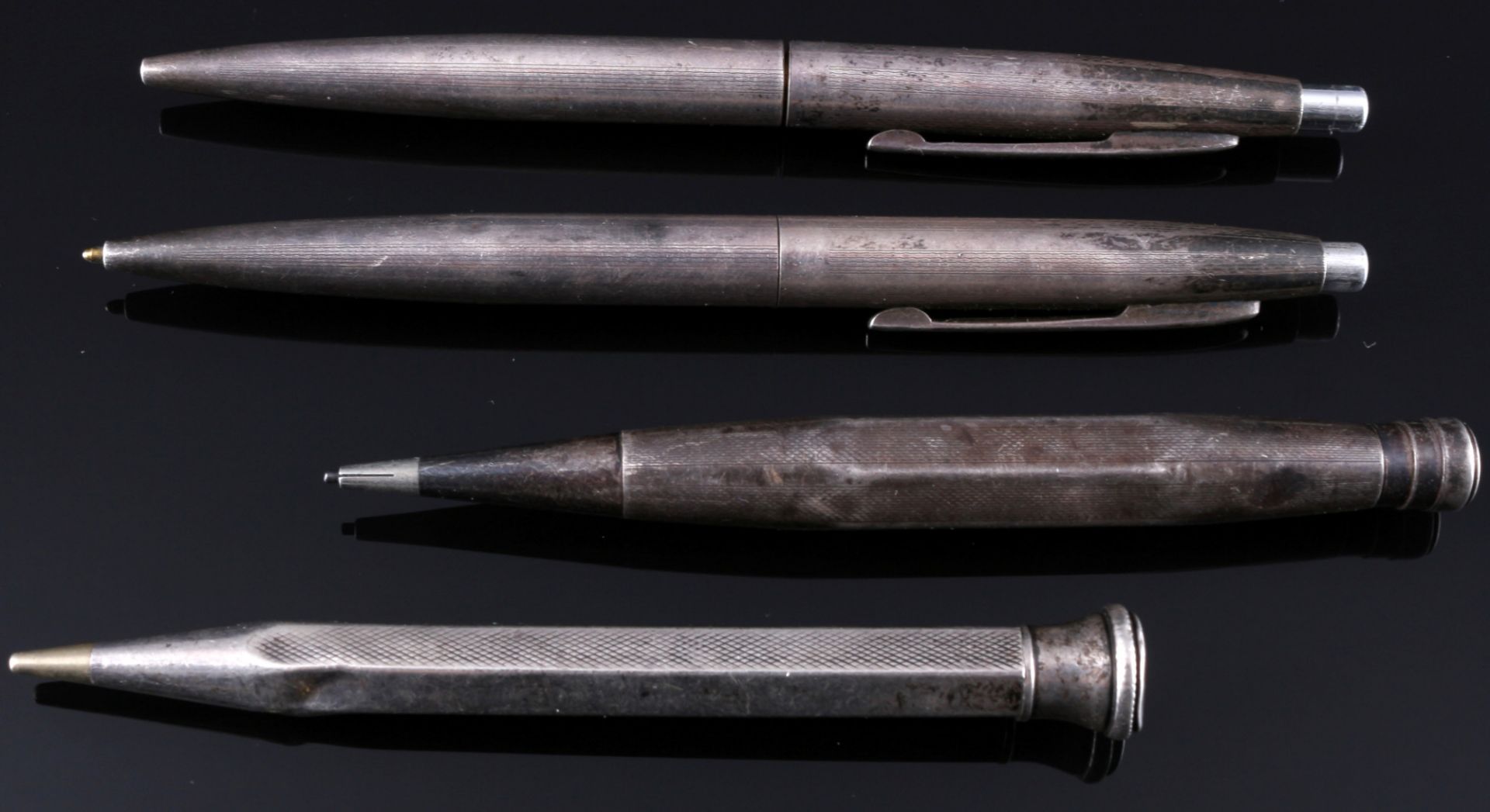900-925 silver ballpoint pens and pencils, Kugelschreiber und Bleistifte, - Image 3 of 5
