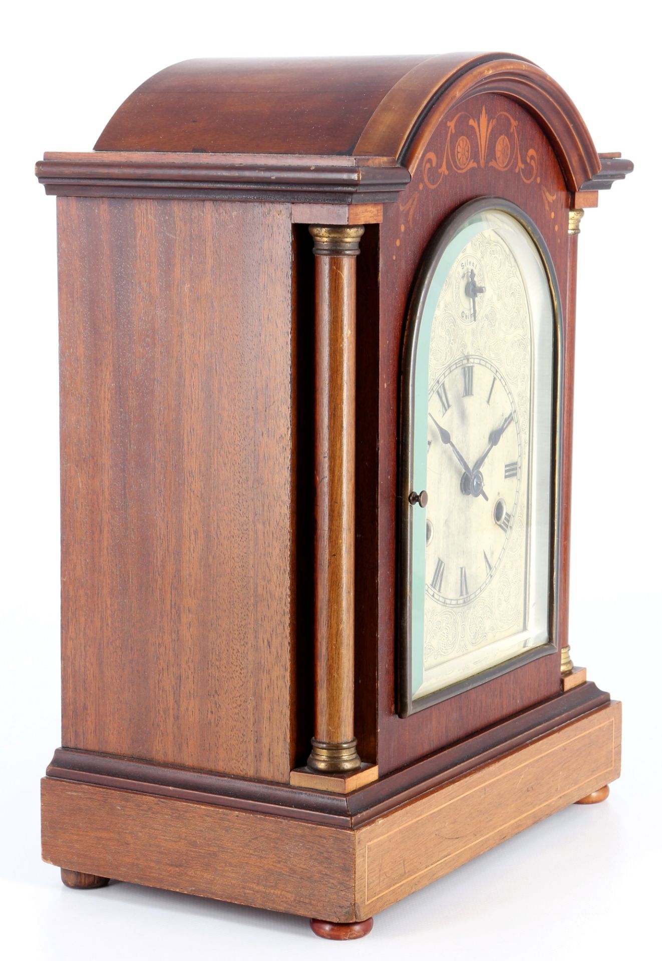 Mantel clock around 1900, Pfeilkreuz, Tischuhr um 1900, - Image 2 of 5