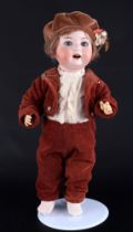 Heubach Köppelsdorf 300-7 Charakterpuppe Junge um 1920, character doll boy around 1920,