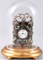 Prunkvoller Wiener Vorderzappler, Österreich 19. Jahrhundert, viennese clock,