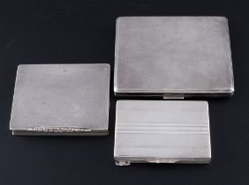 835 Silber 3 Zigarettenetuis, 835 silver 3 cigarette cases,